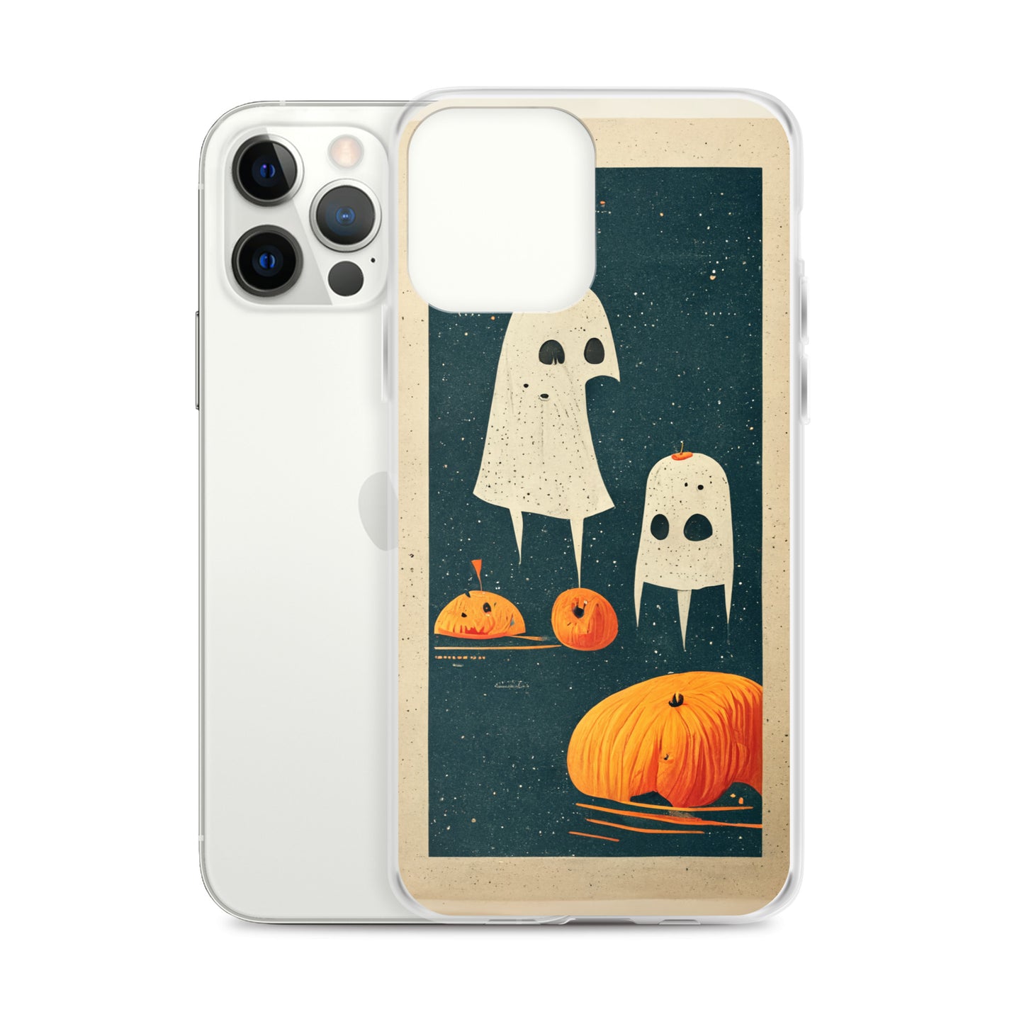 iPhone Case - Halloween Ghosts and Pumpkins