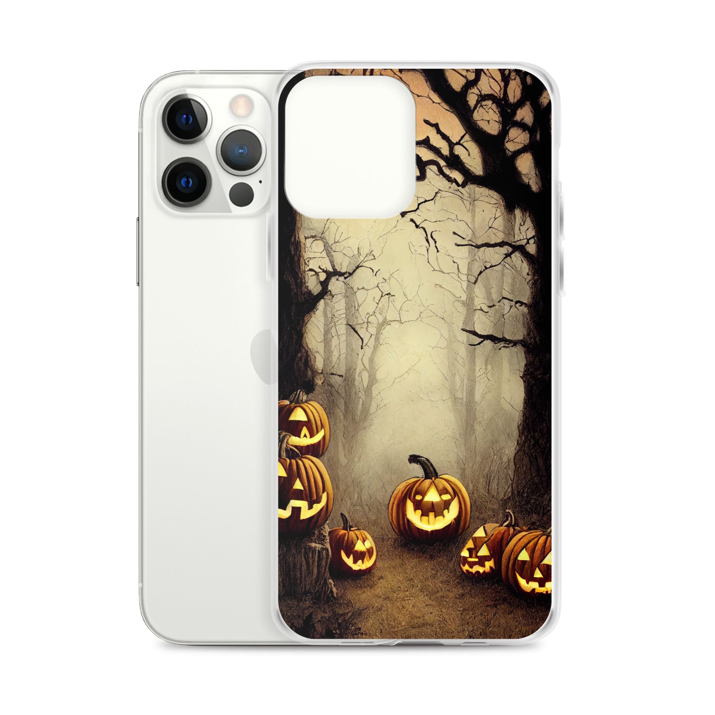 iPhone Case - Halloween Misty Forest Pumpkins
