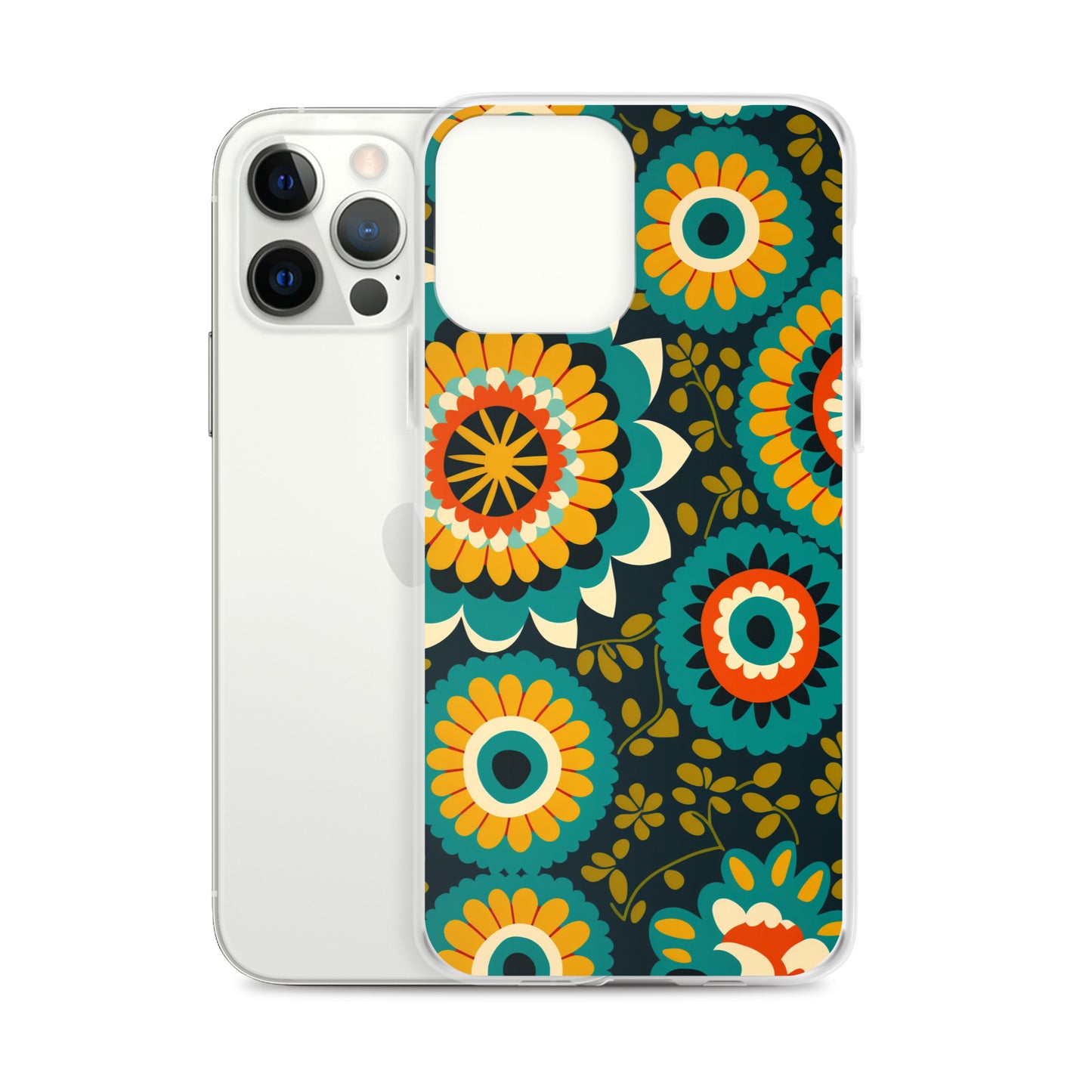 iPhone Case - Hints of Olive Floral Pattern