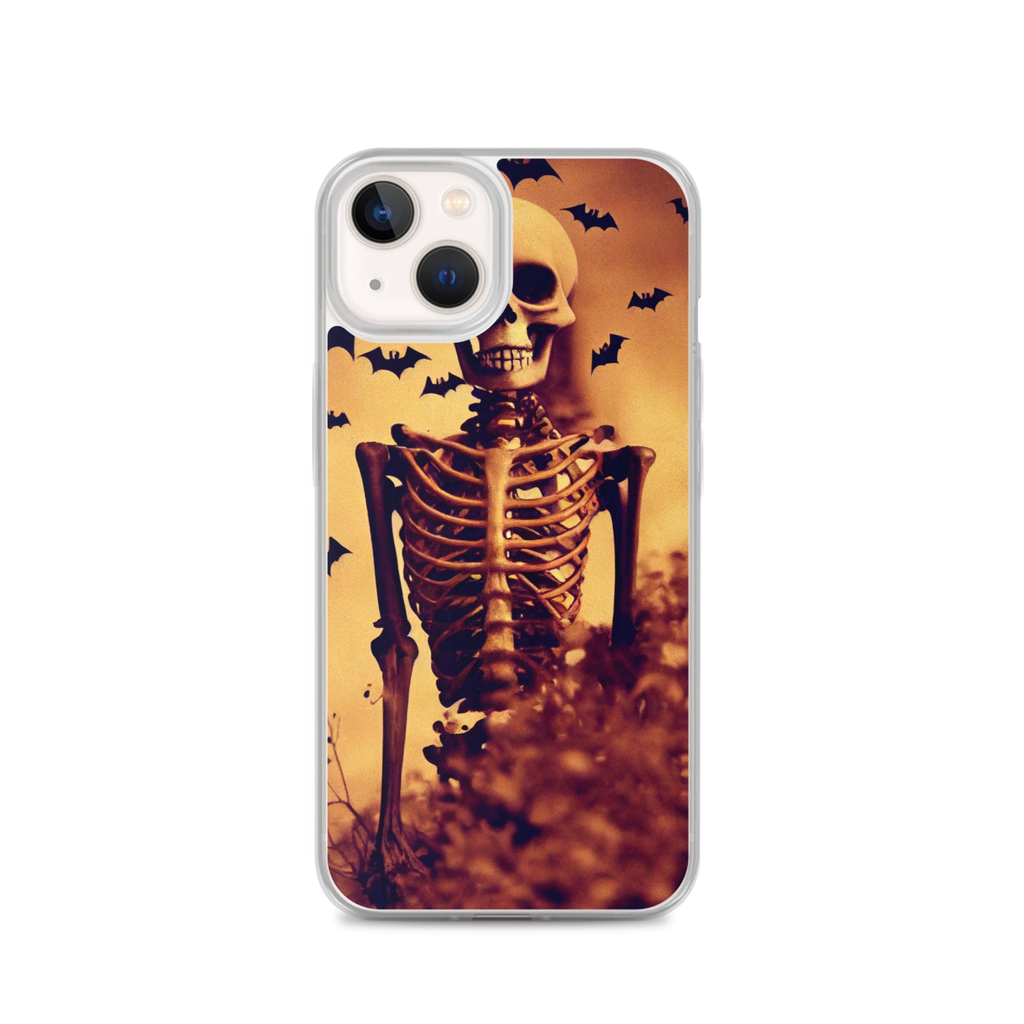 iPhone Case - Halloween Skeleton and Bats