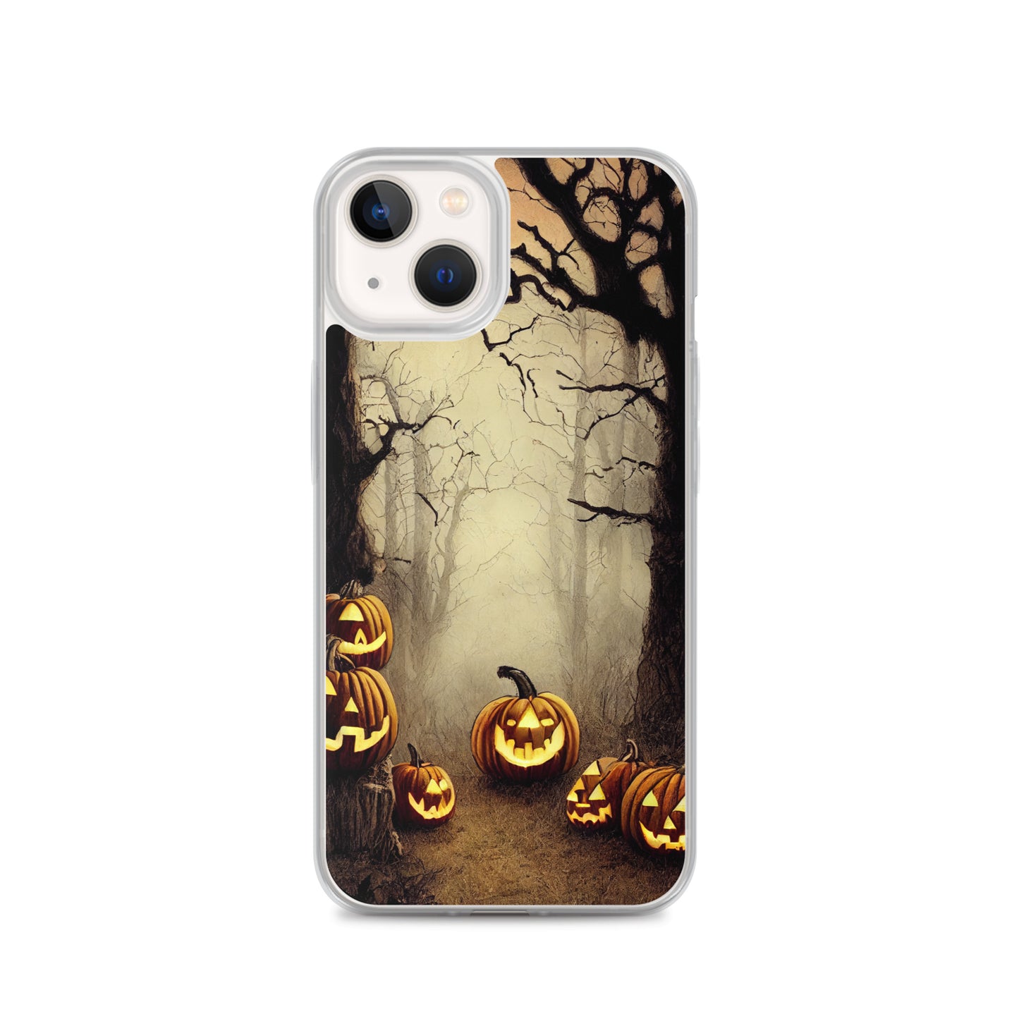 iPhone Case - Halloween Misty Forest Pumpkins