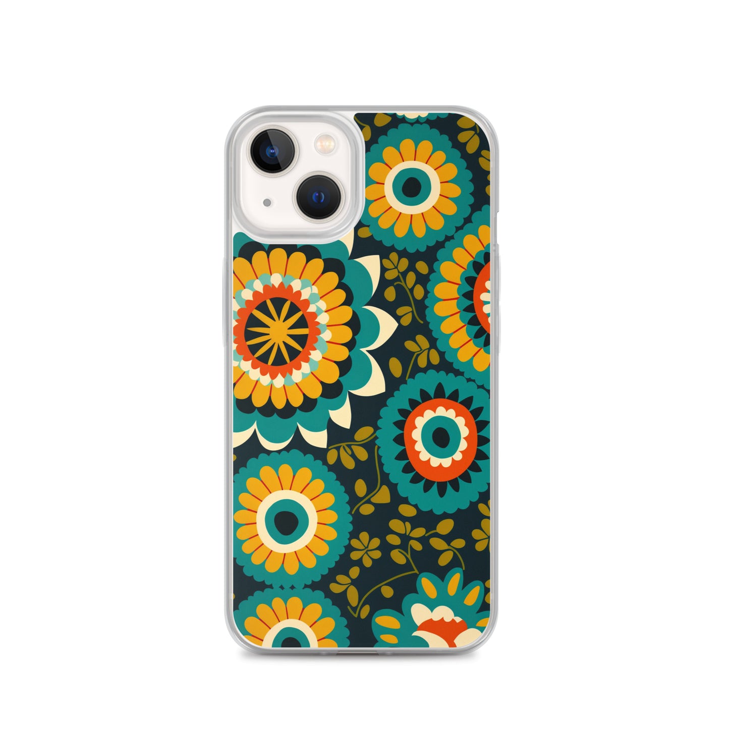 iPhone Case - Hints of Olive Floral Pattern