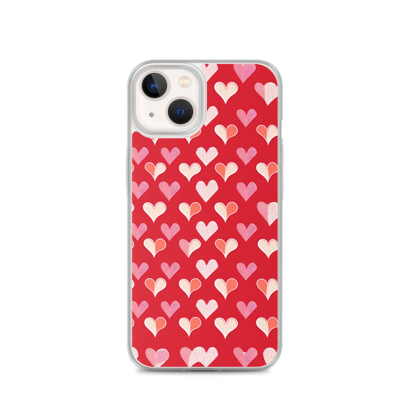 iPhone Case - Red and Pink Hearts