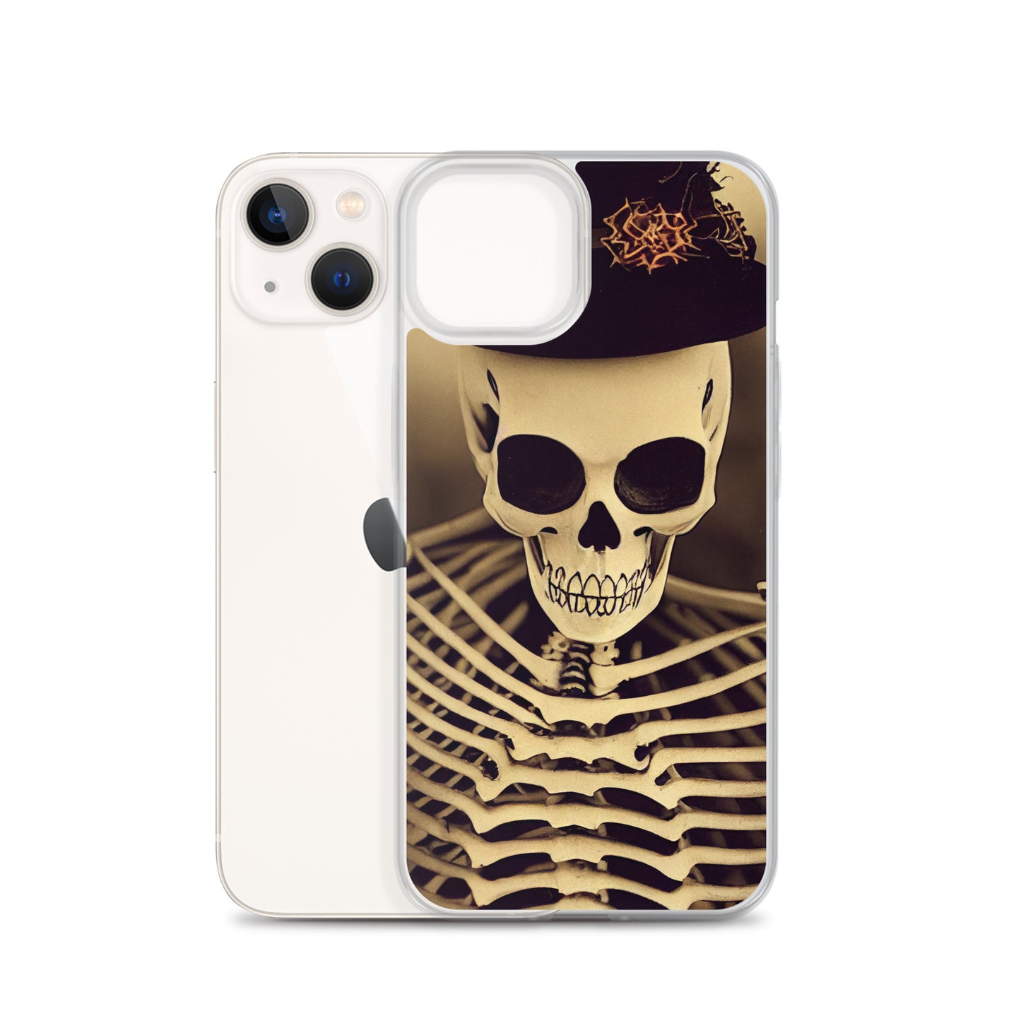 iPhone Case - Halloween Skeleton in a Hat