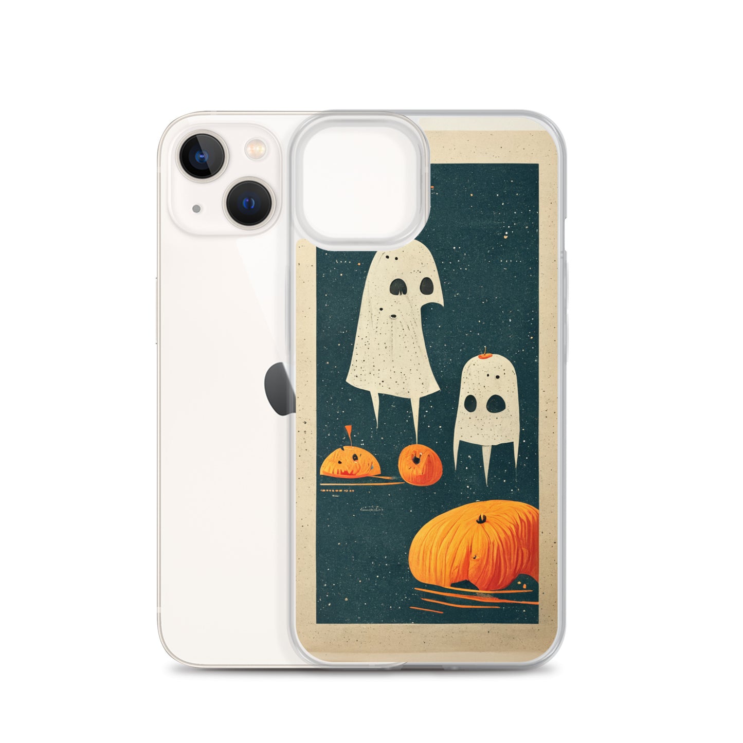 iPhone Case - Halloween Ghosts and Pumpkins