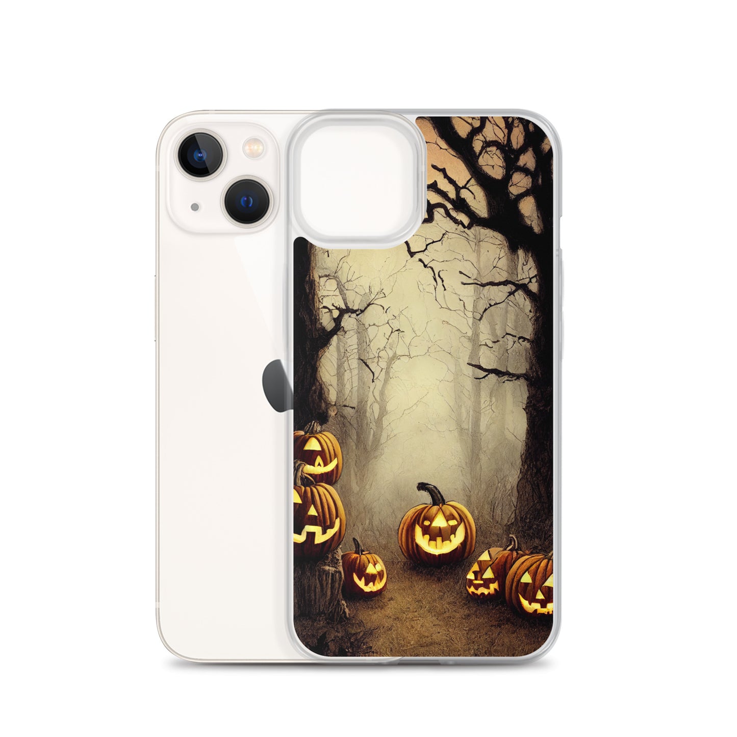 iPhone Case - Halloween Misty Forest Pumpkins