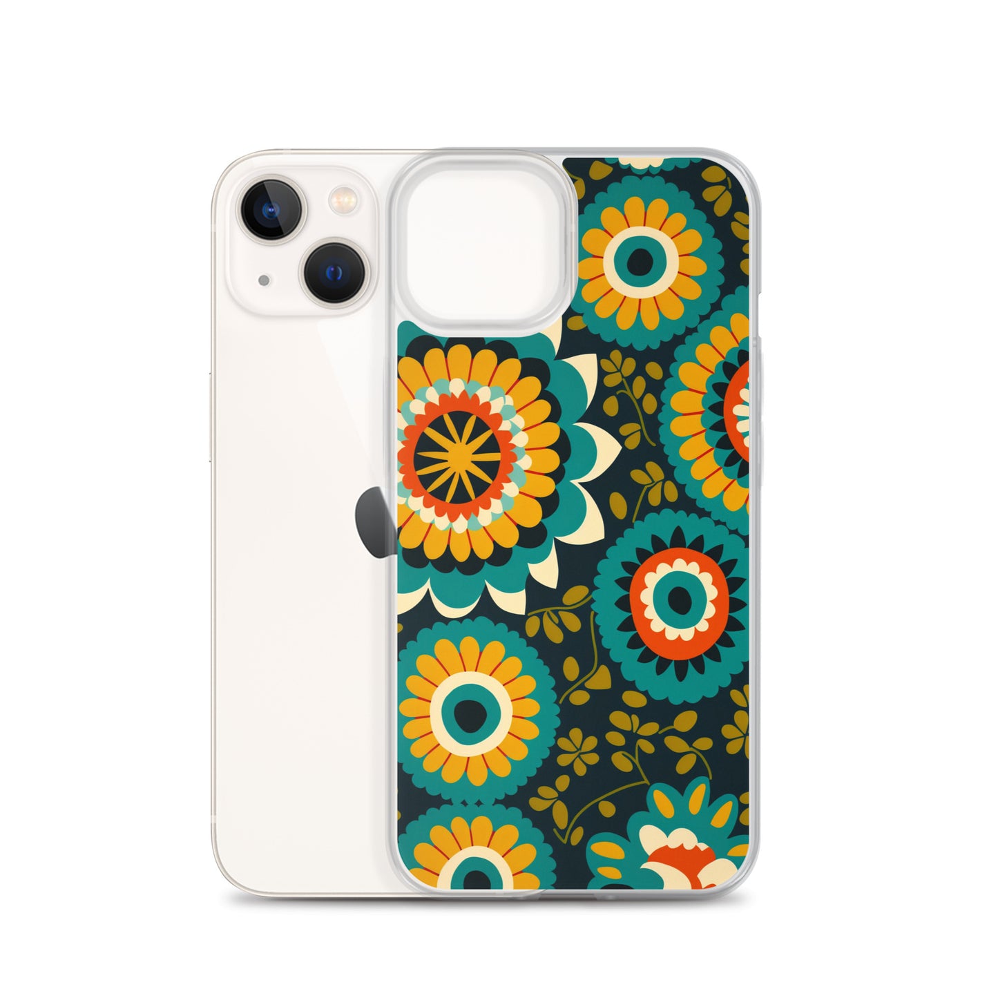 iPhone Case - Hints of Olive Floral Pattern