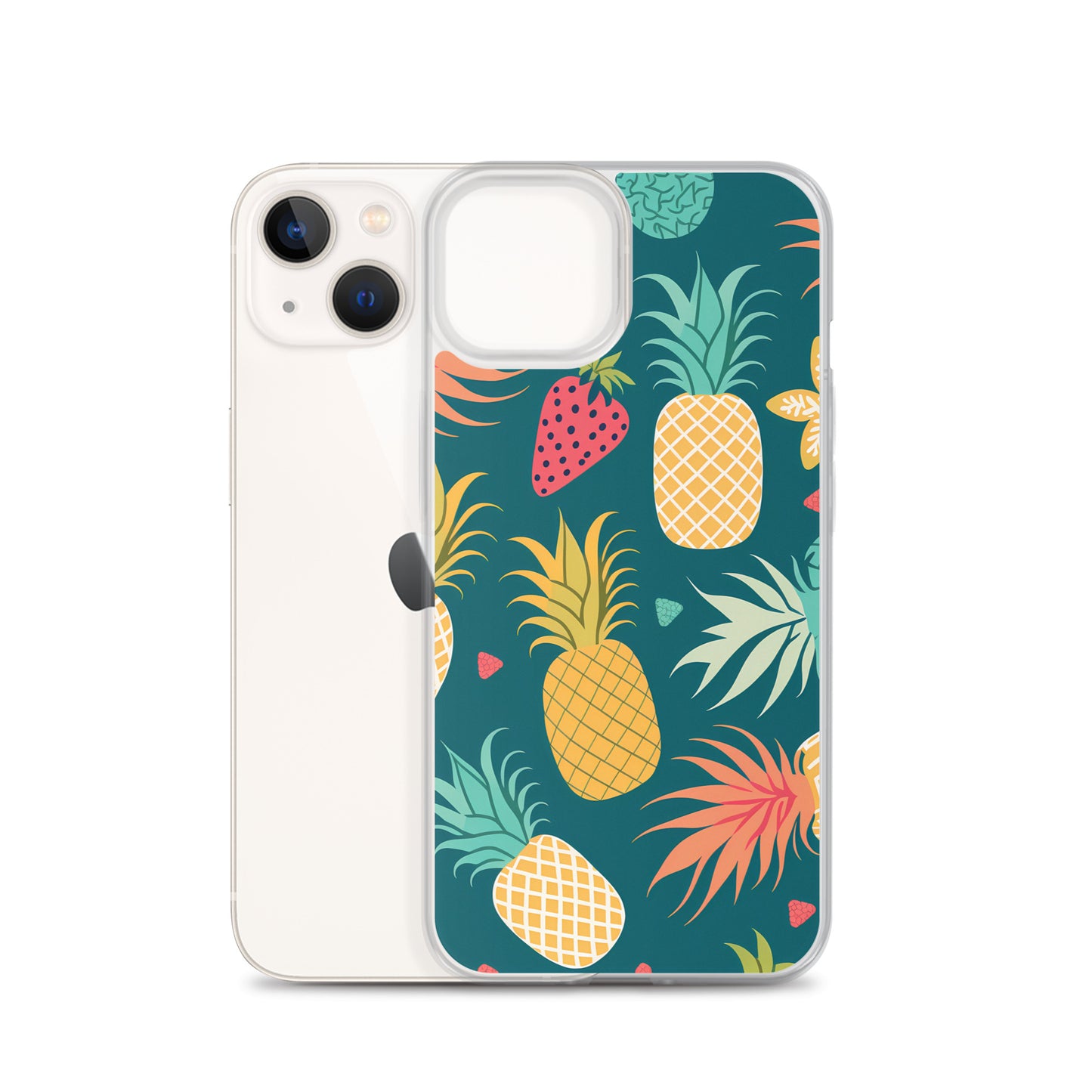 iPhone Case - Pineaples on Aqua