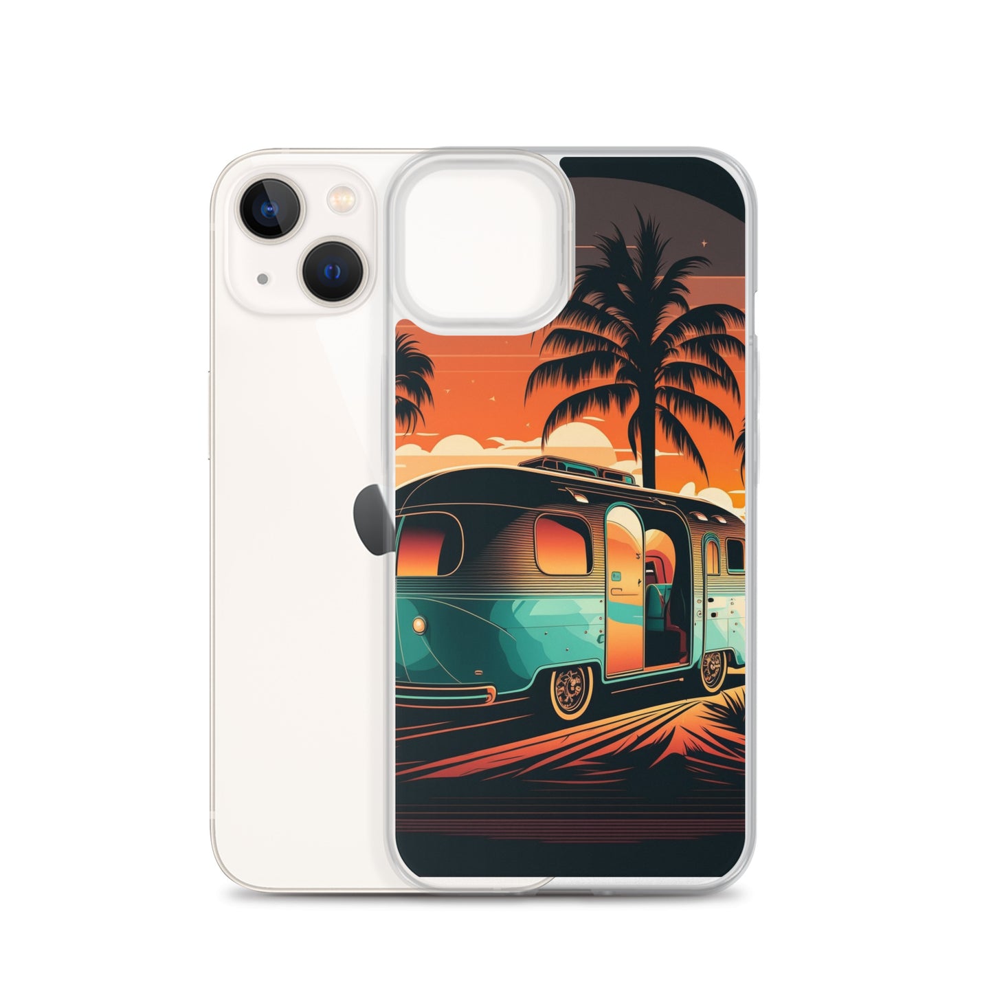 iPhone Case - Turquoise Camper at Beach Sunset