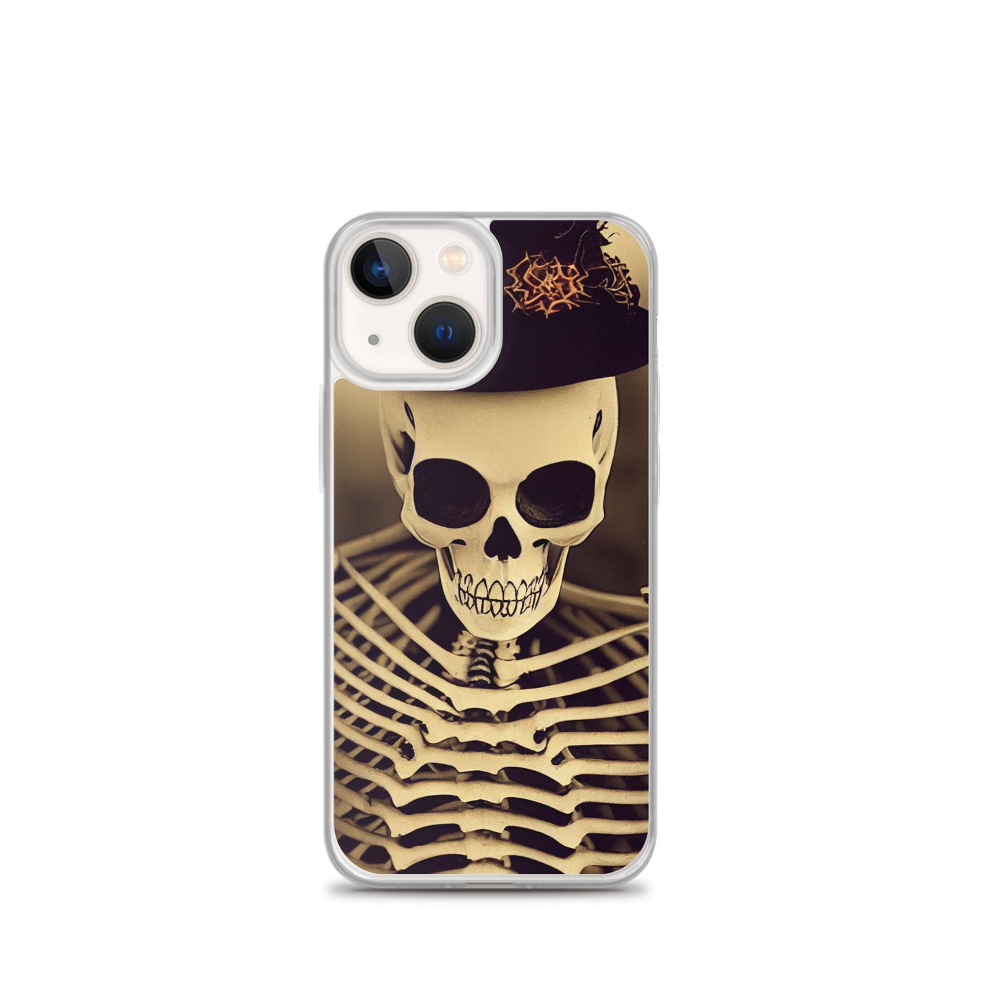 iPhone Case - Halloween Skeleton in a Hat
