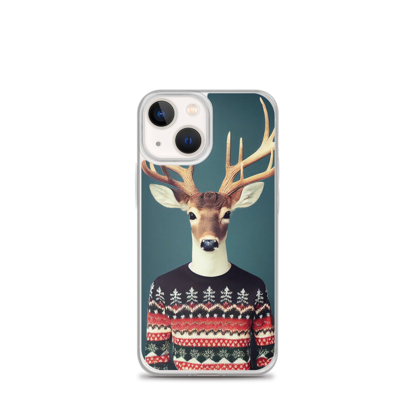 iPhone Case - Deer Wearing Christmas Sweater