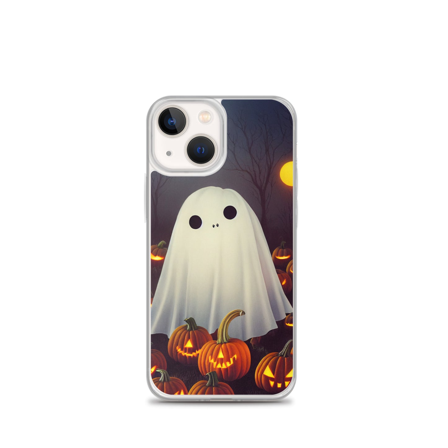 iPhone Case - Halloween Cute Ghost in the Pumpkin Patch