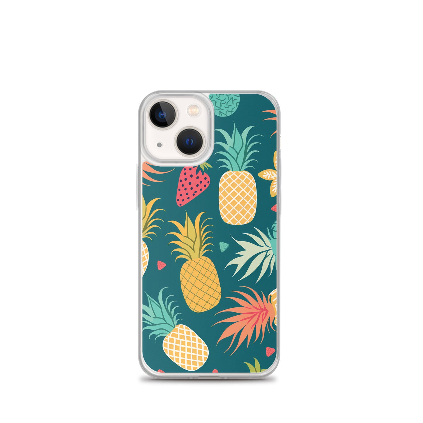 iPhone Case - Pineaples on Aqua