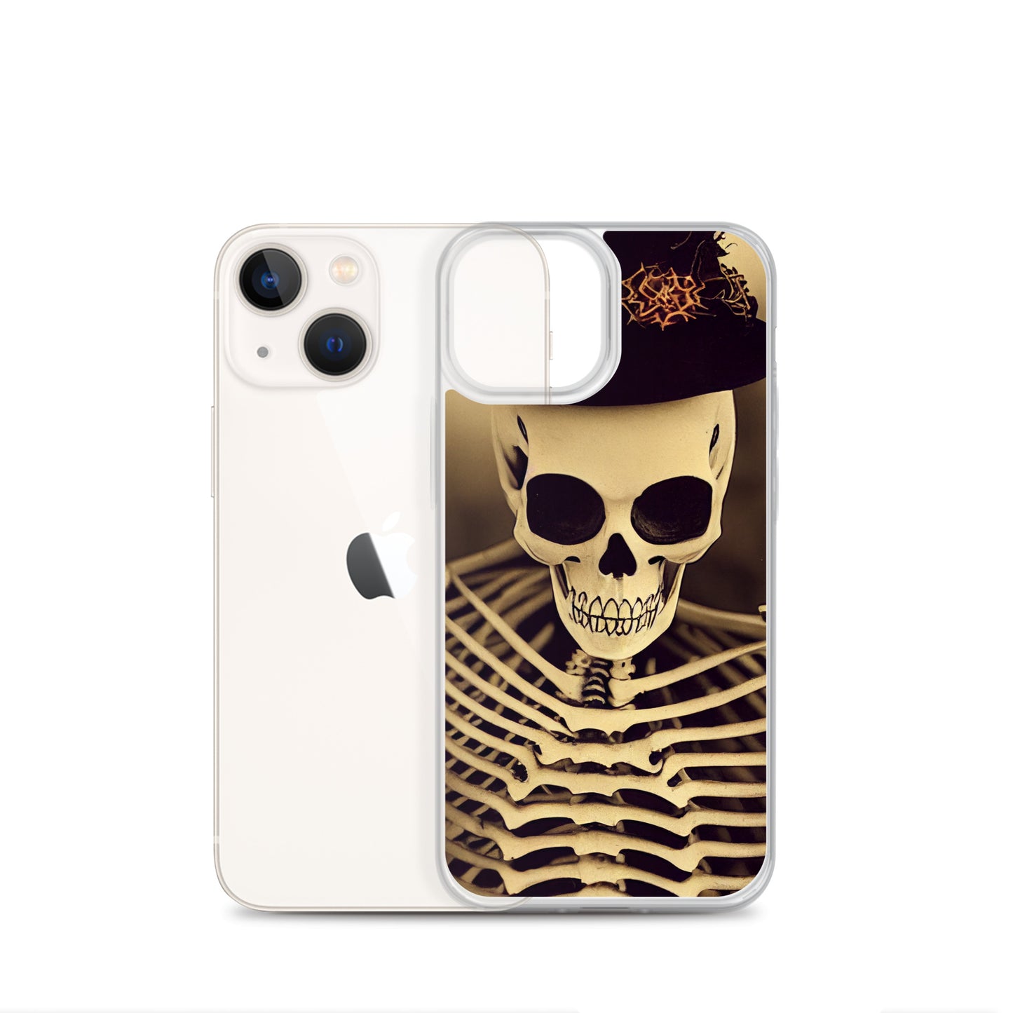 iPhone Case - Halloween Skeleton in a Hat
