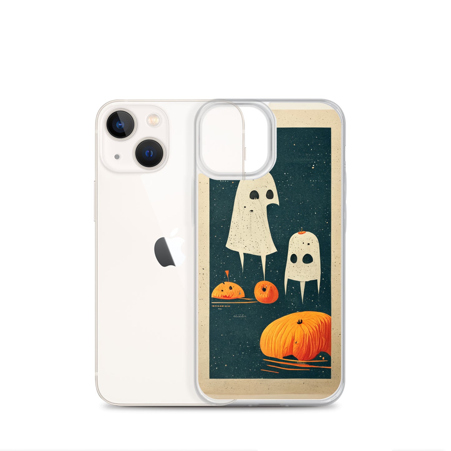 iPhone Case - Halloween Ghosts and Pumpkins