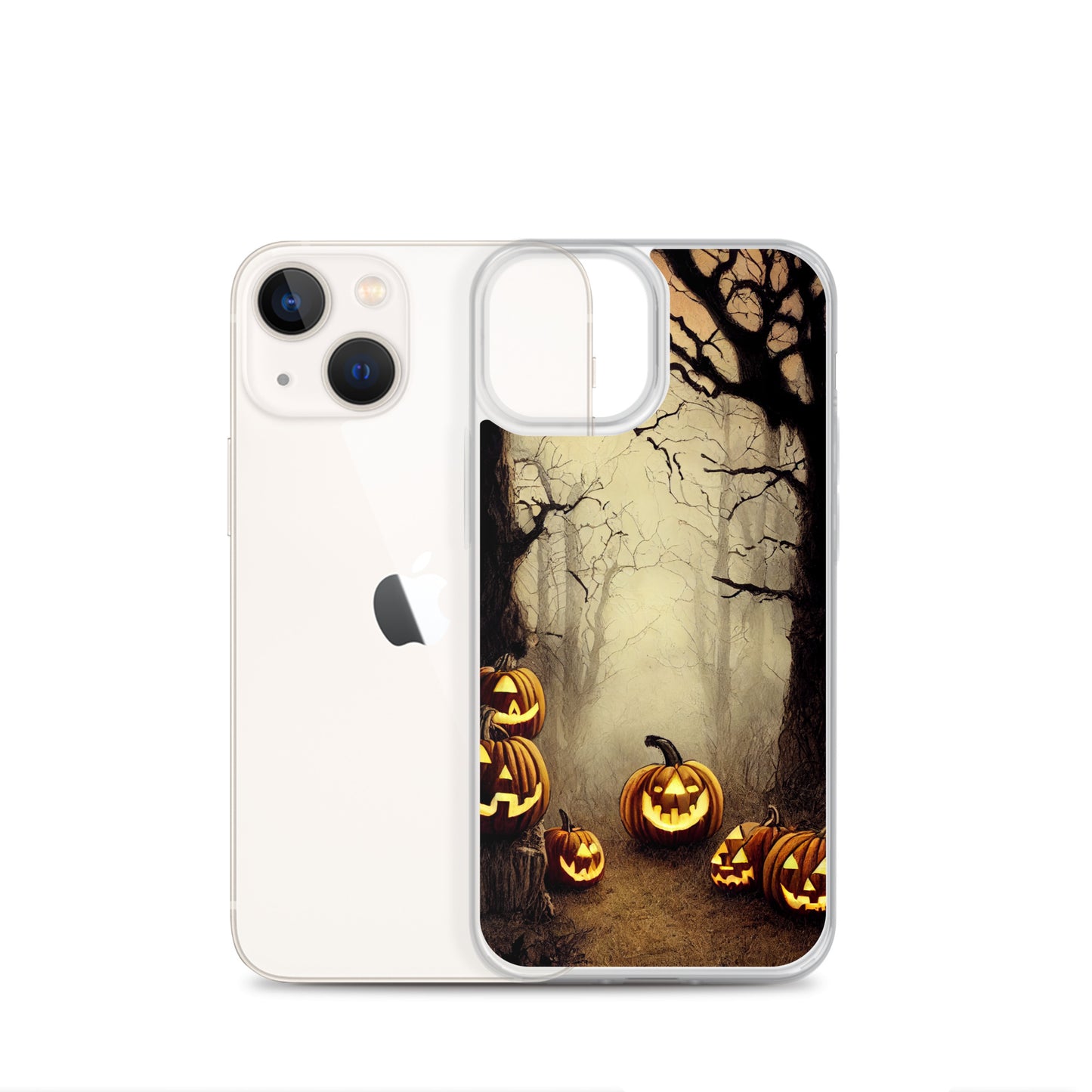 iPhone Case - Halloween Misty Forest Pumpkins
