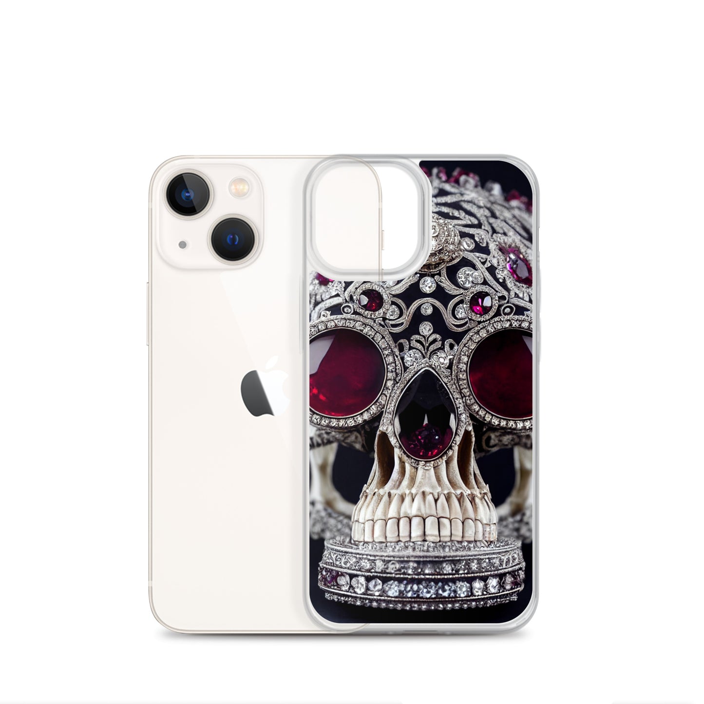 iPhone Case - Diamond and Ruby Skull