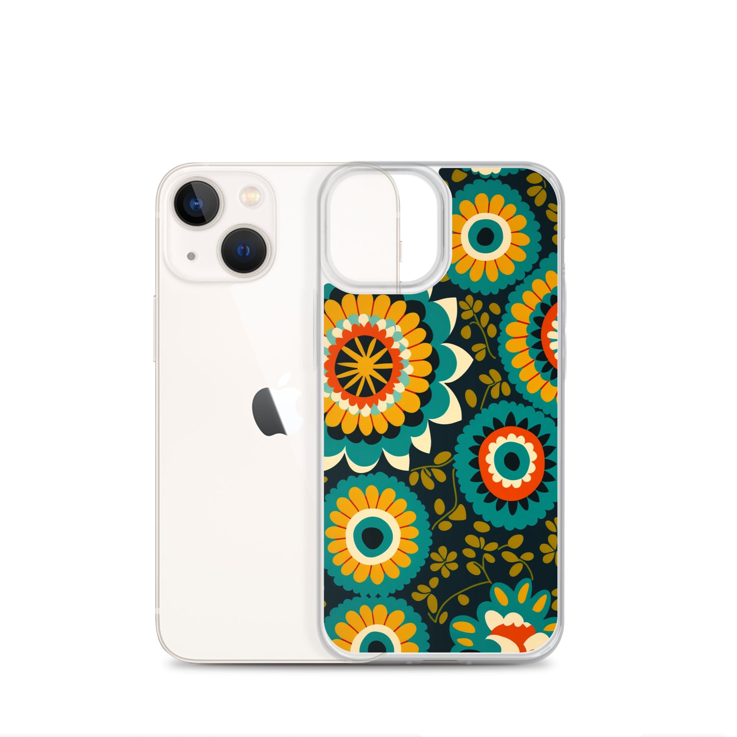 iPhone Case - Hints of Olive Floral Pattern