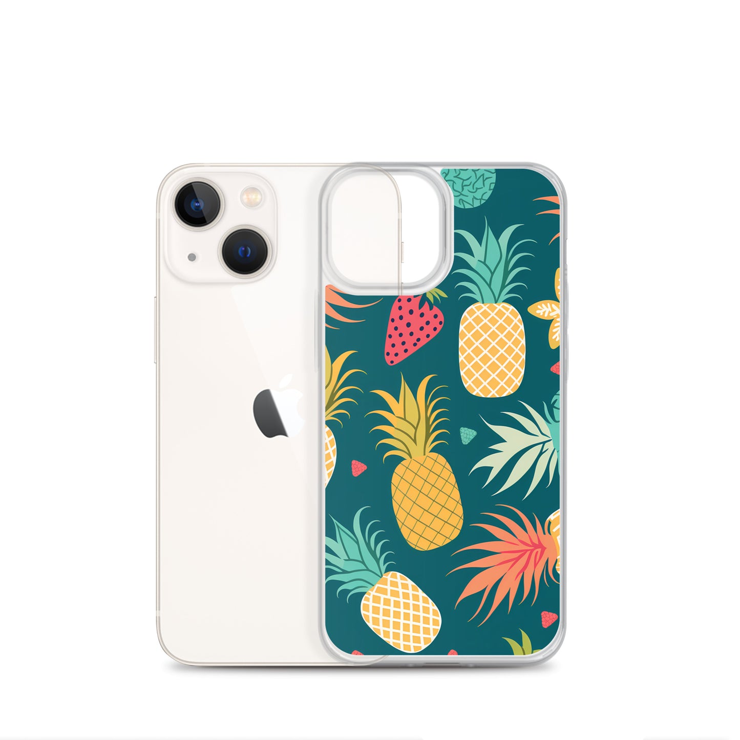 iPhone Case - Pineaples on Aqua