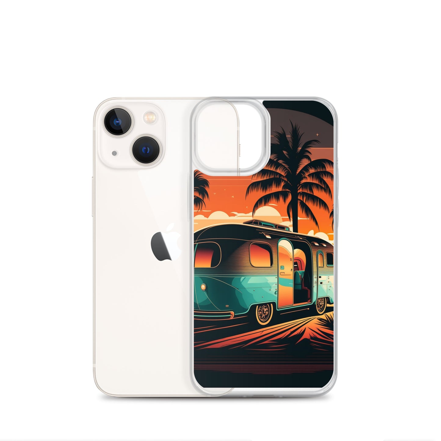 iPhone Case - Turquoise Camper at Beach Sunset
