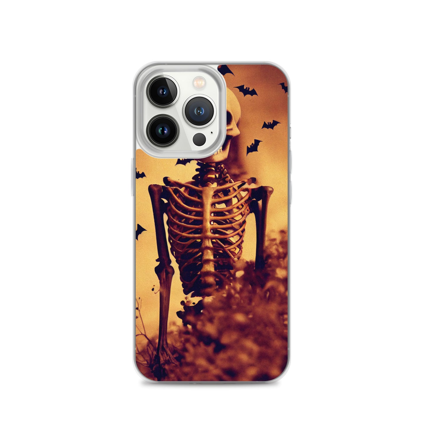 iPhone Case - Halloween Skeleton and Bats