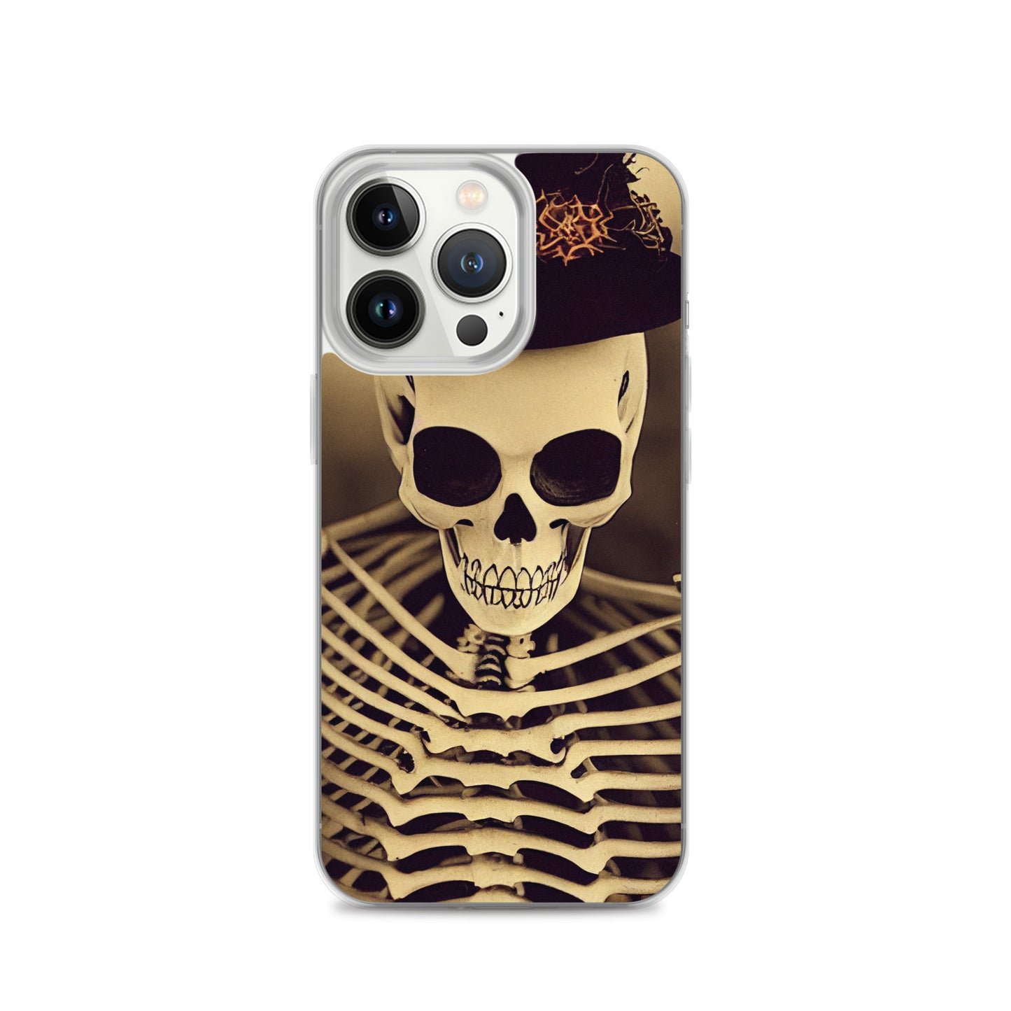 iPhone Case - Halloween Skeleton in a Hat