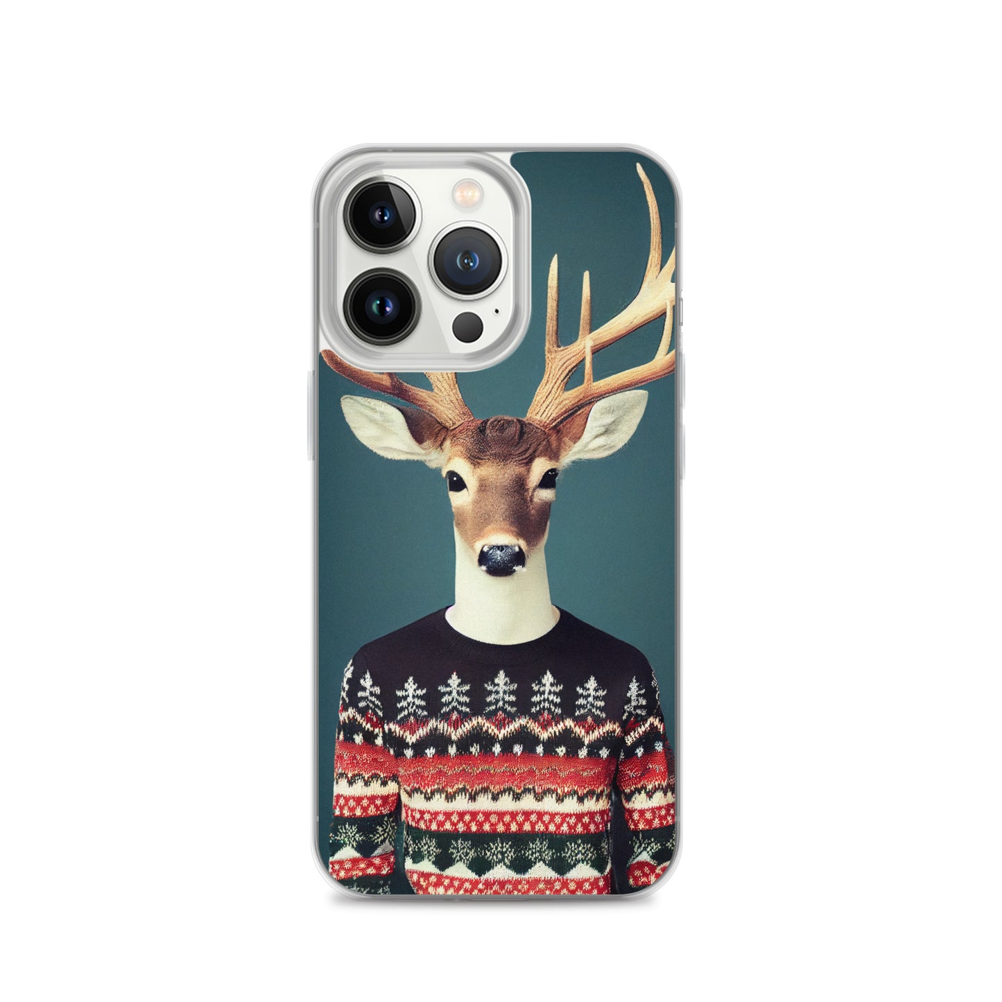 iPhone Case - Deer Wearing Christmas Sweater