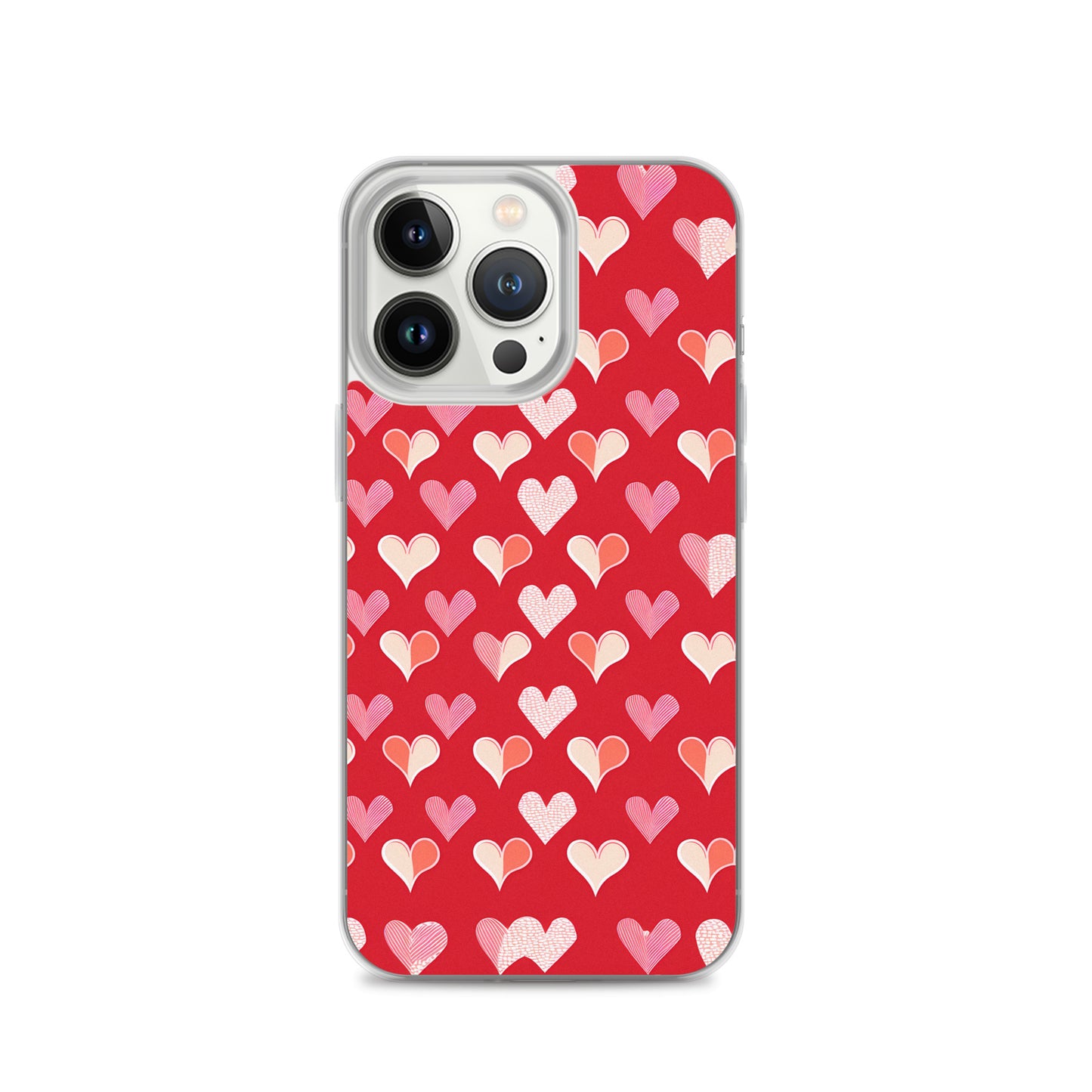 iPhone Case - Red and Pink Hearts