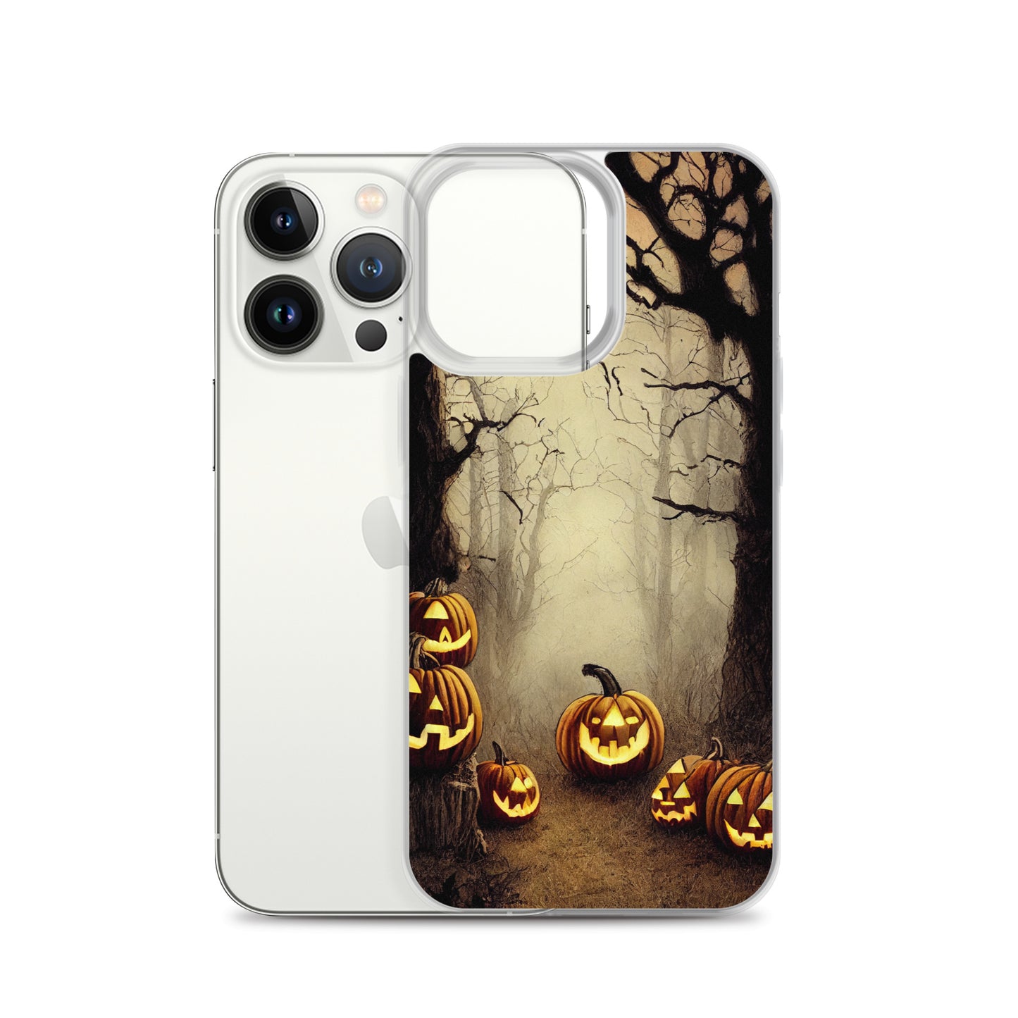 iPhone Case - Halloween Misty Forest Pumpkins