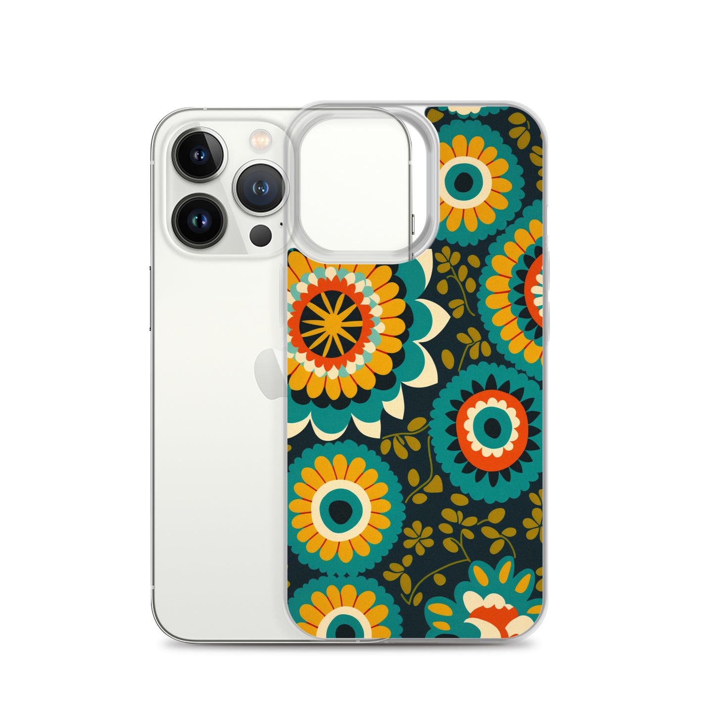 iPhone Case - Hints of Olive Floral Pattern