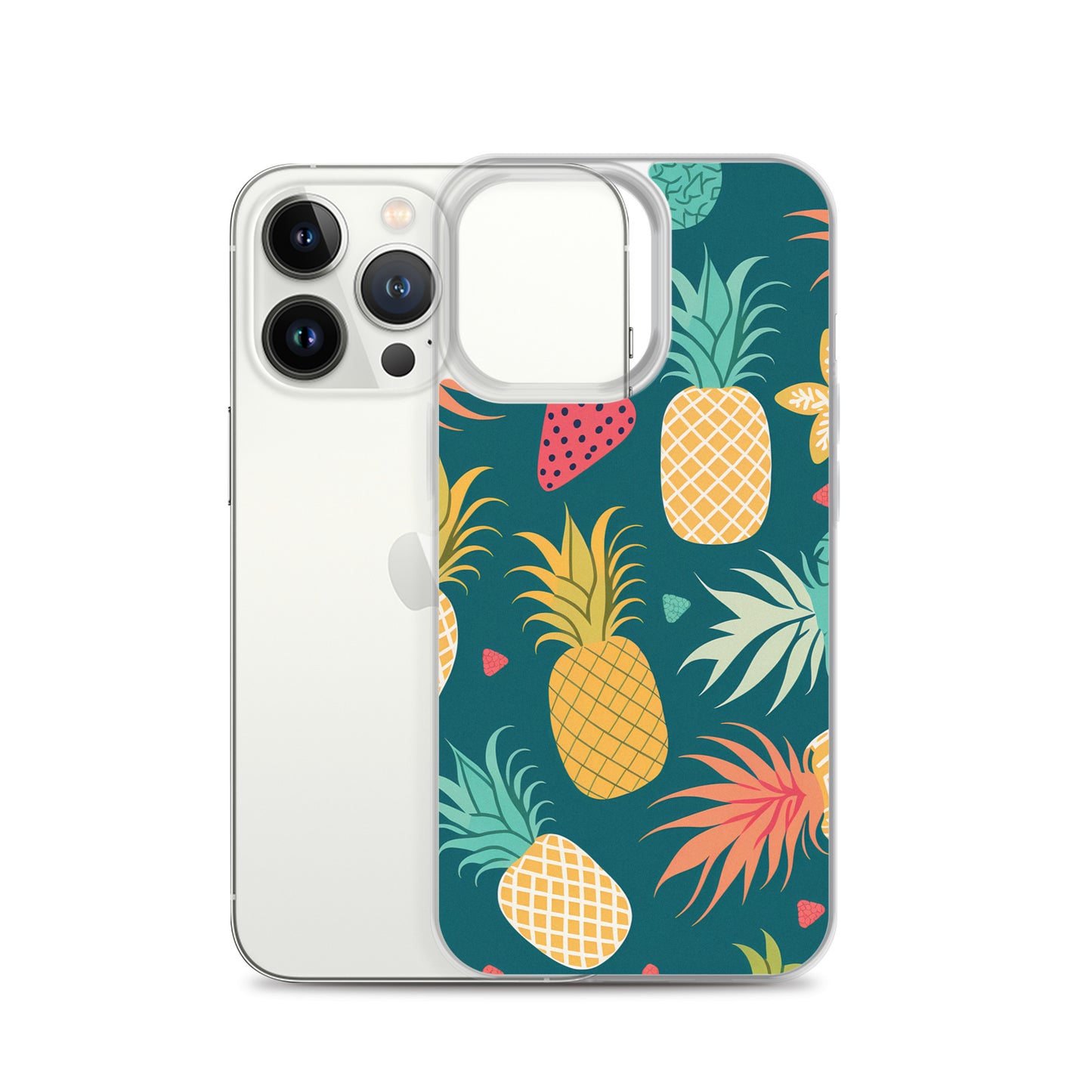 iPhone Case - Pineaples on Aqua