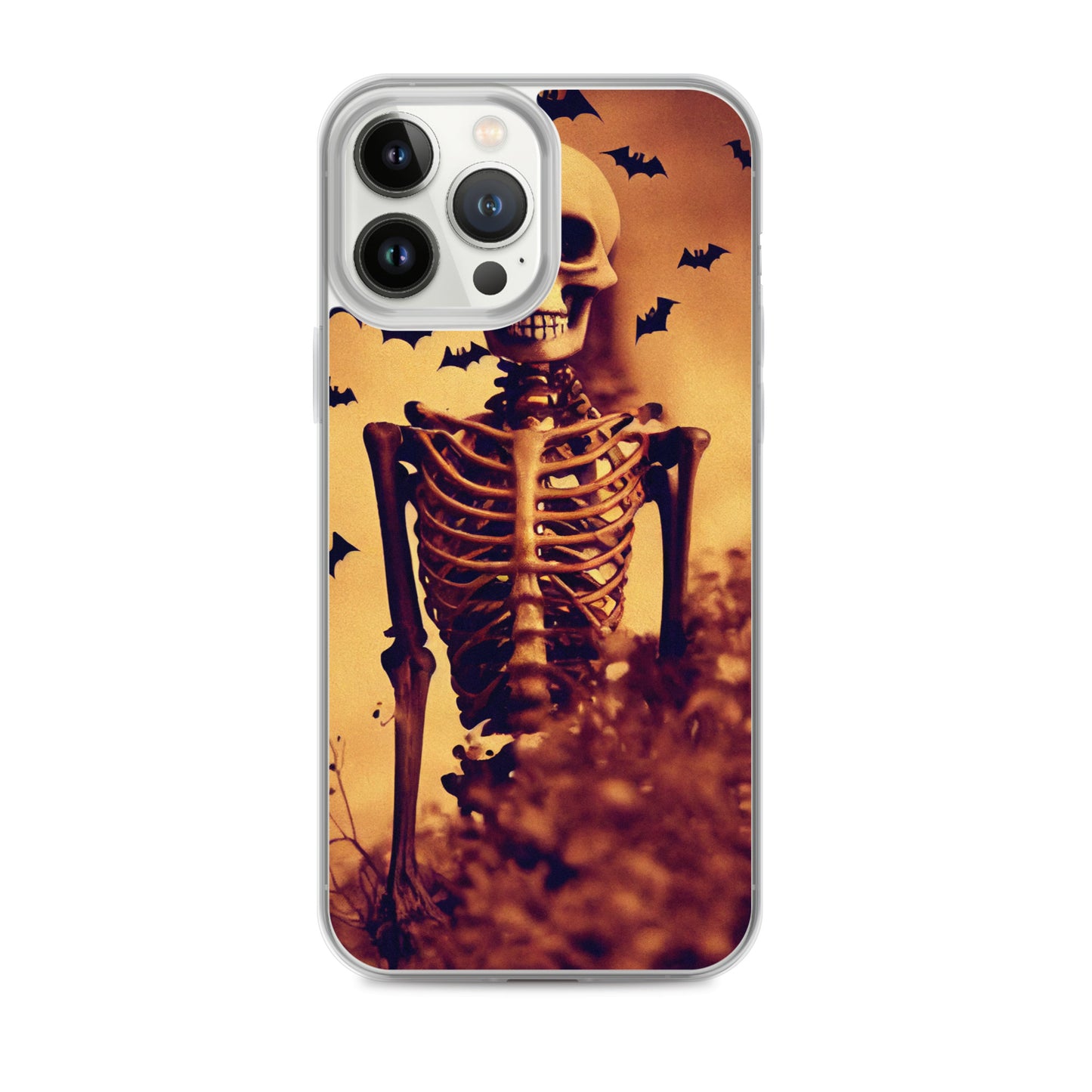 iPhone Case - Halloween Skeleton and Bats