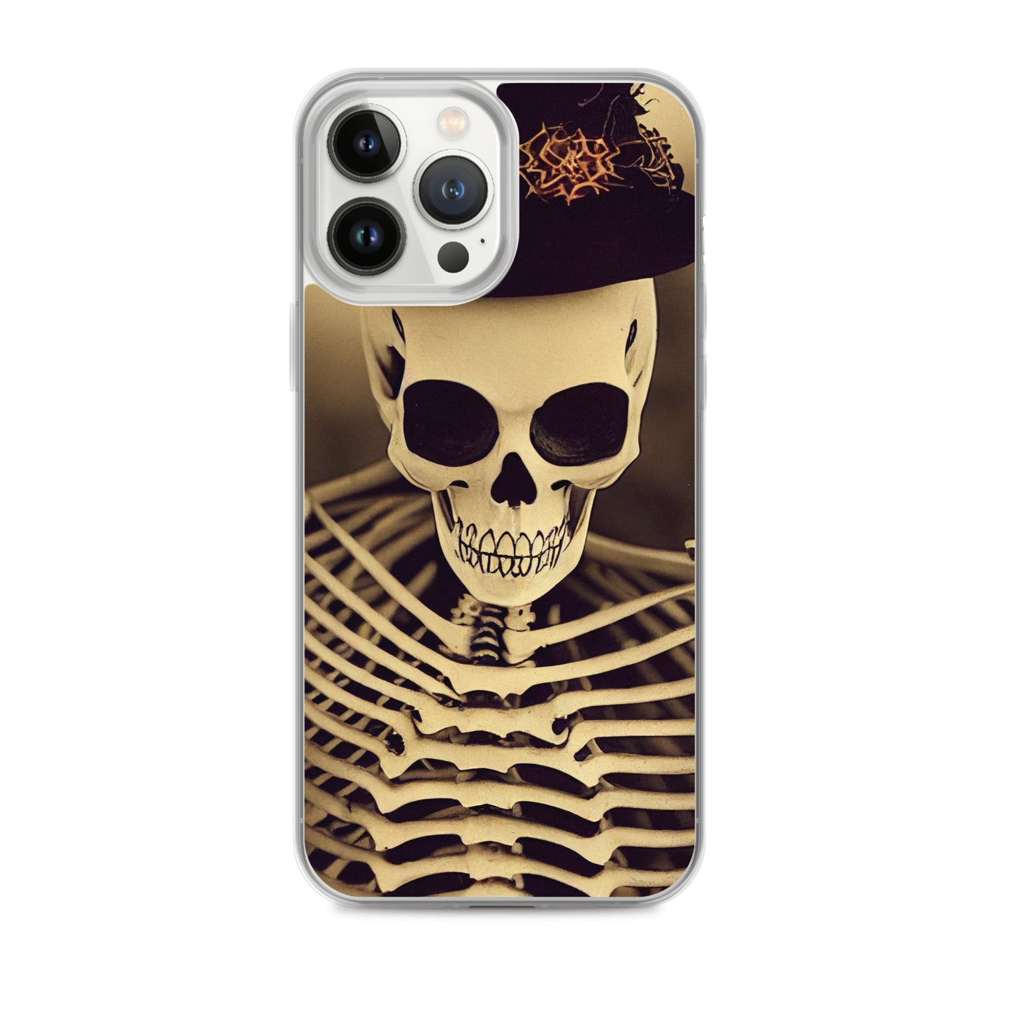 iPhone Case - Halloween Skeleton in a Hat