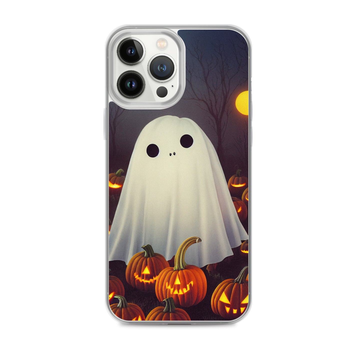 iPhone Case - Halloween Cute Ghost in the Pumpkin Patch