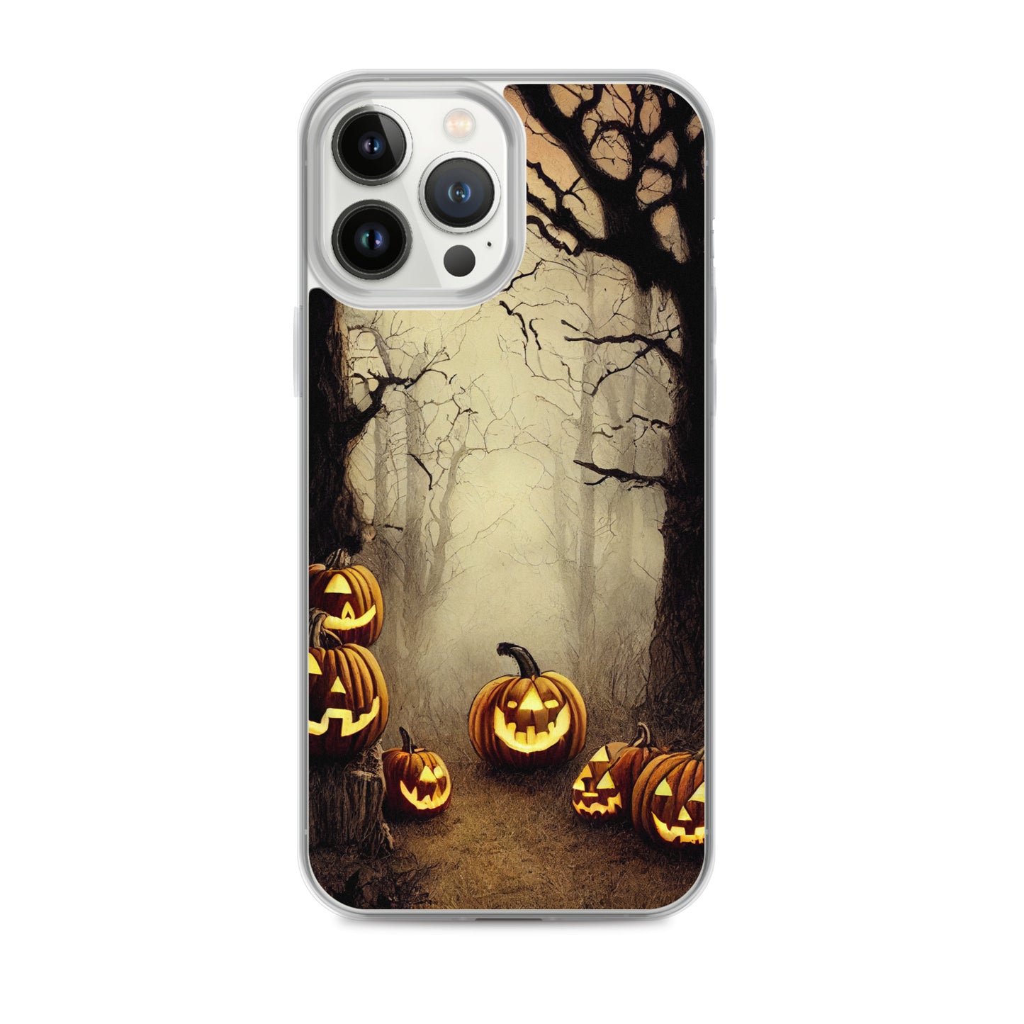 iPhone Case - Halloween Misty Forest Pumpkins