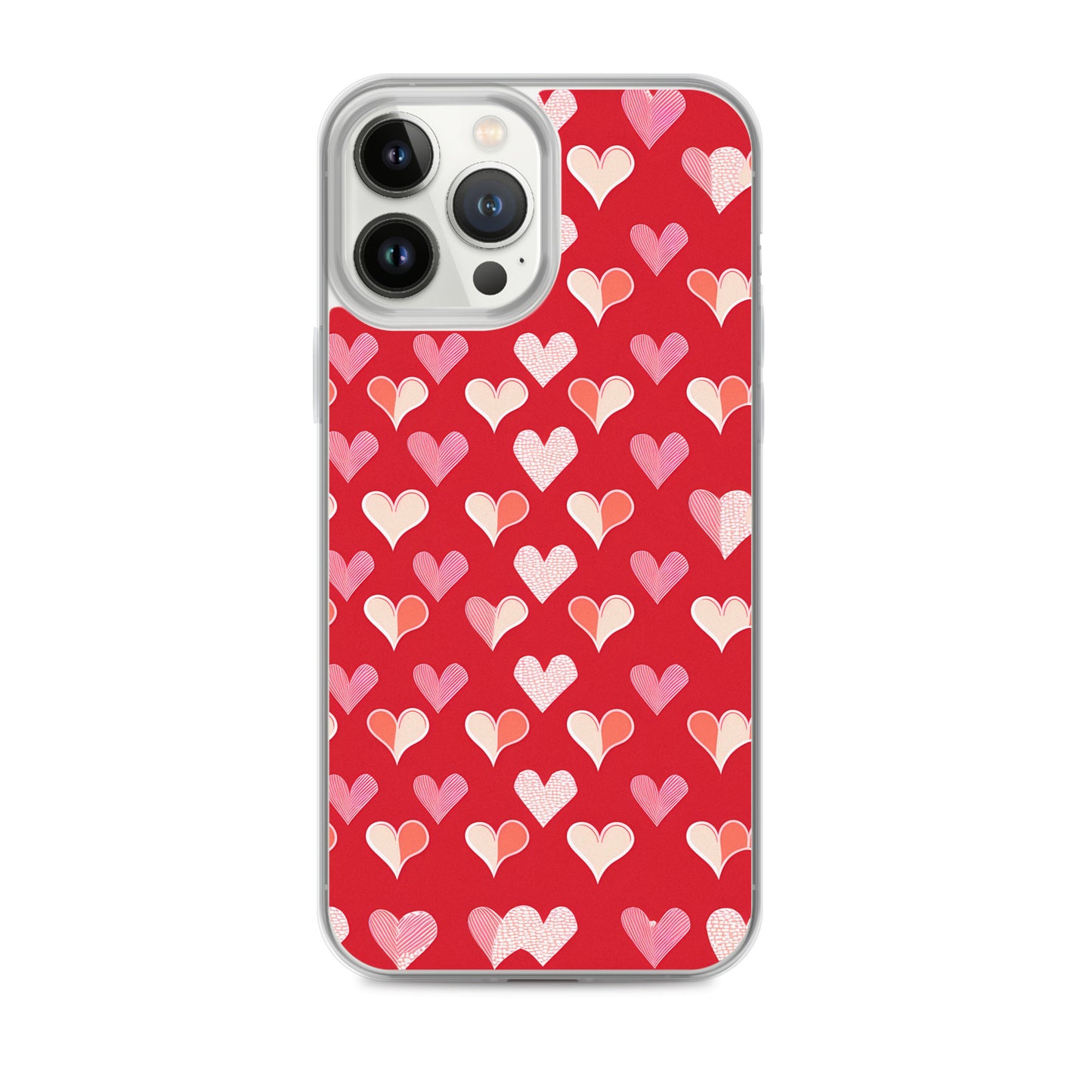iPhone Case - Red and Pink Hearts