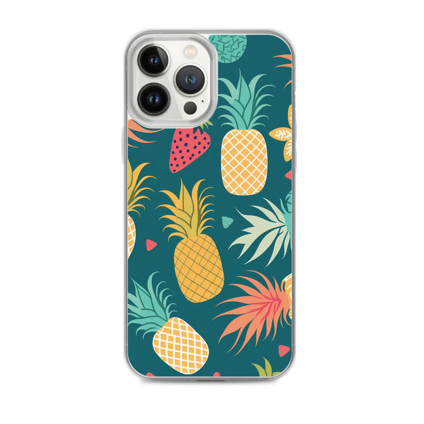 iPhone Case - Pineaples on Aqua