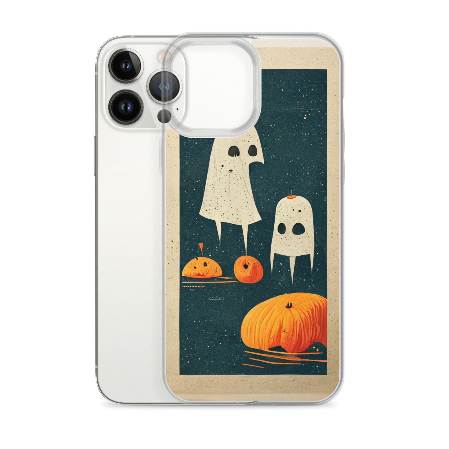 iPhone Case - Halloween Ghosts and Pumpkins