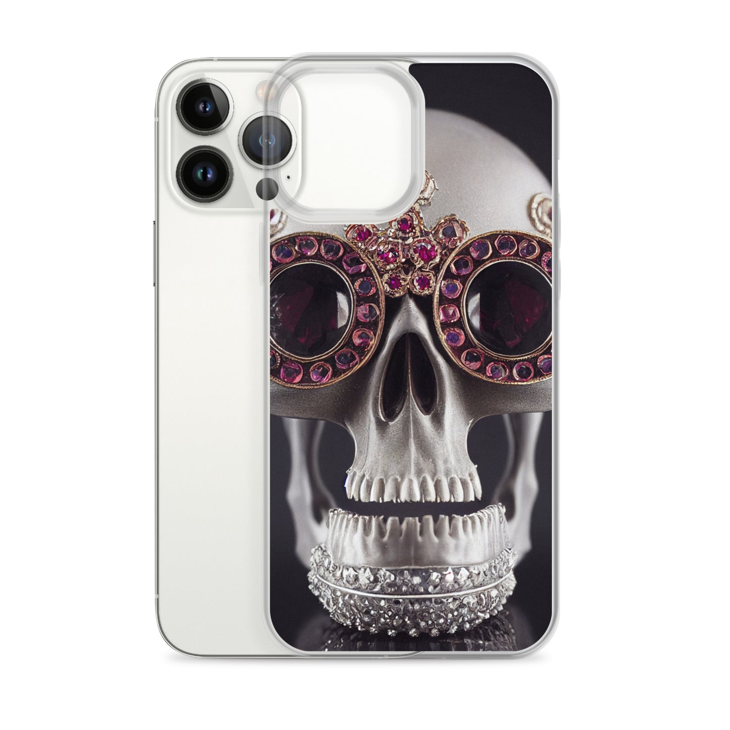 iPhone Case - Ornate Ruby Eyed Skull