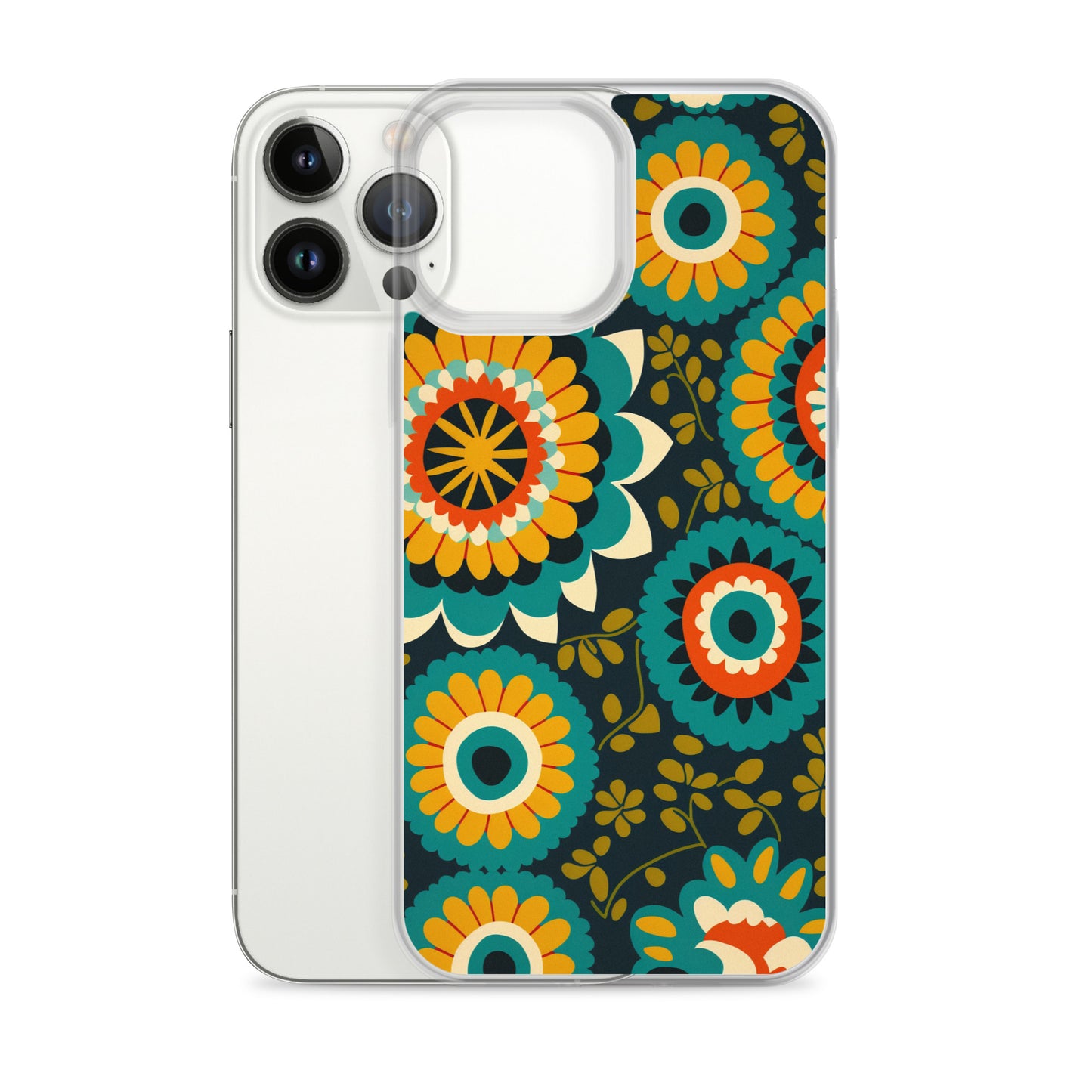 iPhone Case - Hints of Olive Floral Pattern