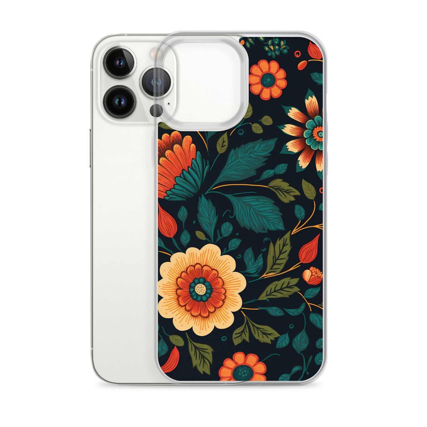 iPhone Case - Orange Florals