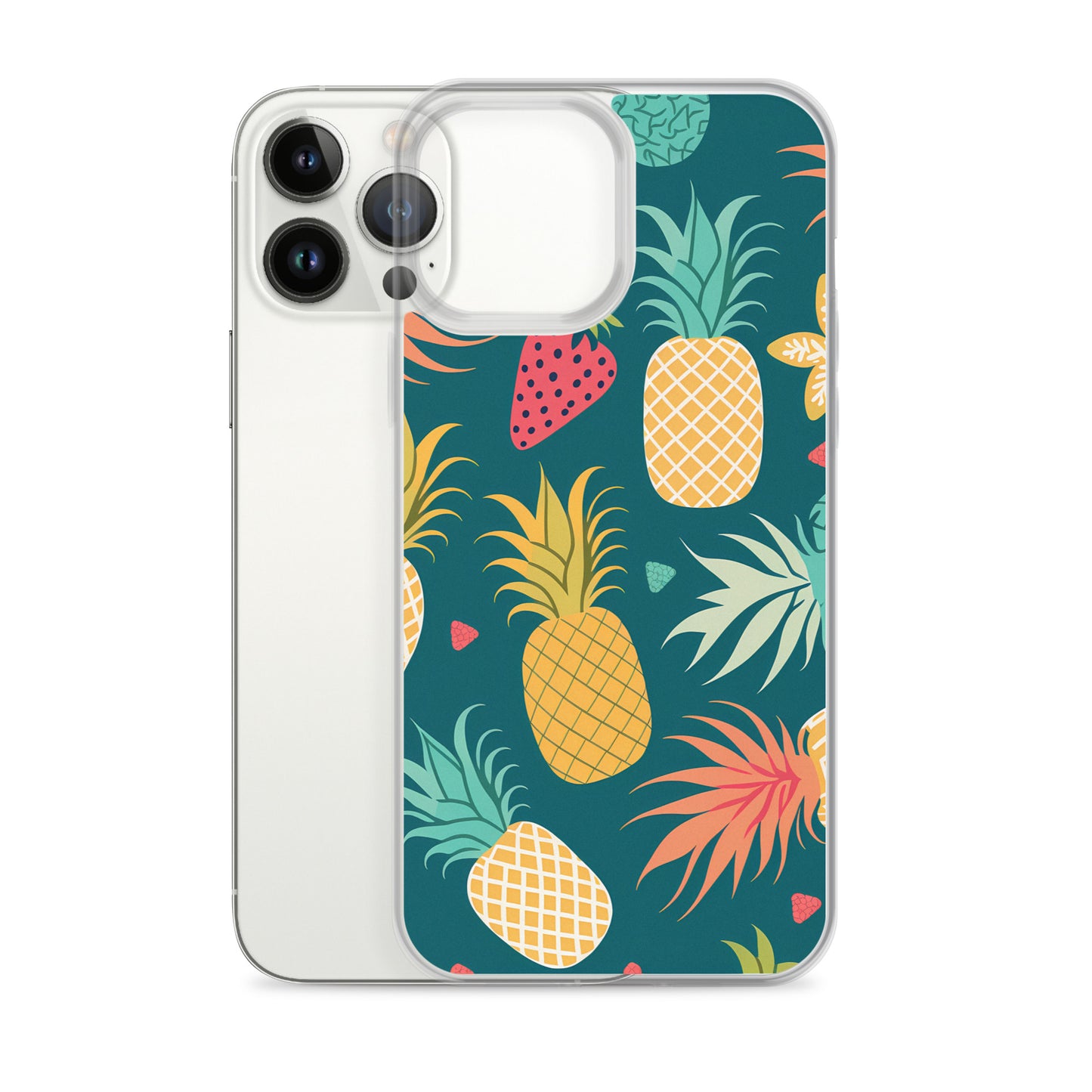 iPhone Case - Pineaples on Aqua