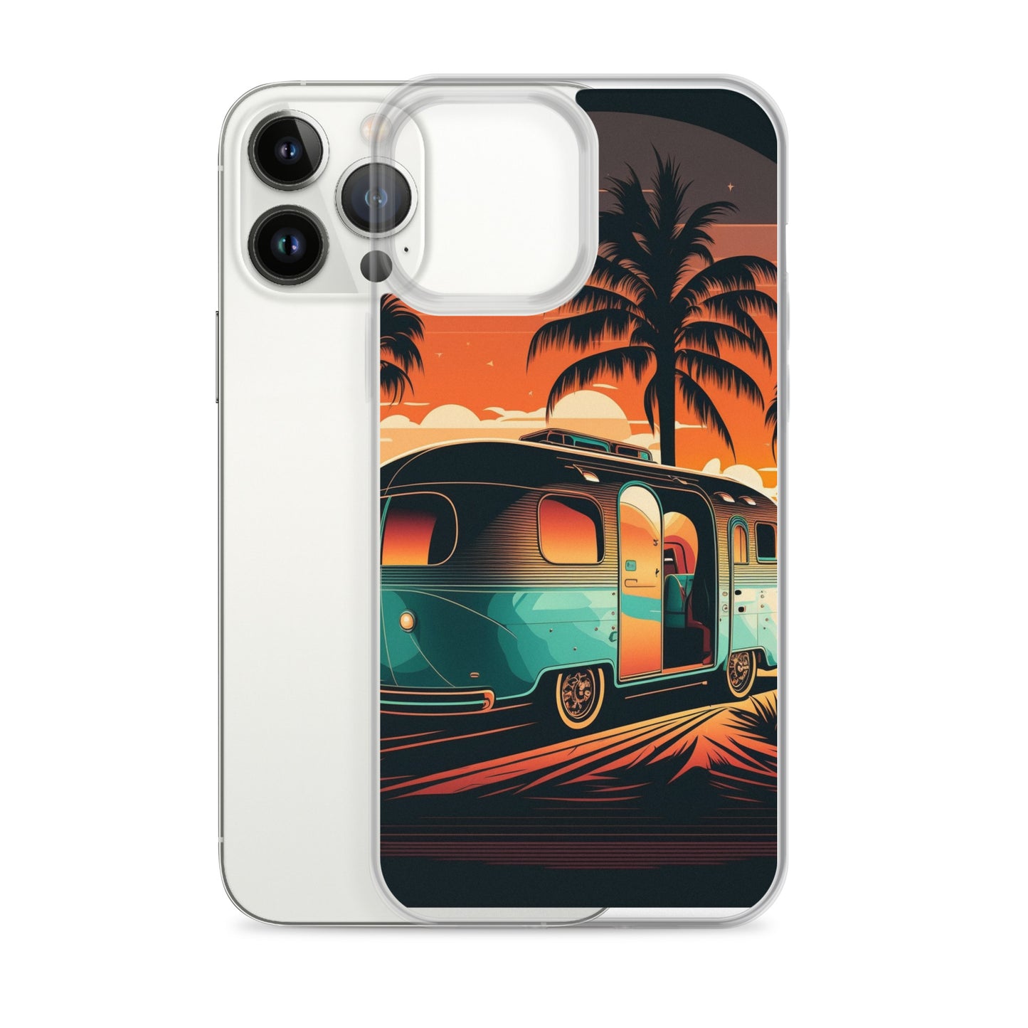 iPhone Case - Turquoise Camper at Beach Sunset