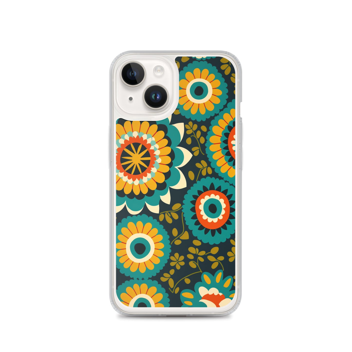 iPhone Case - Hints of Olive Floral Pattern