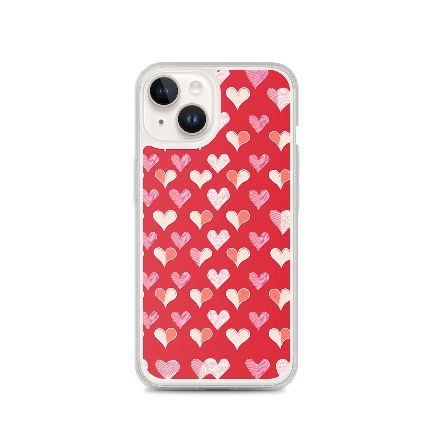 iPhone Case - Red and Pink Hearts