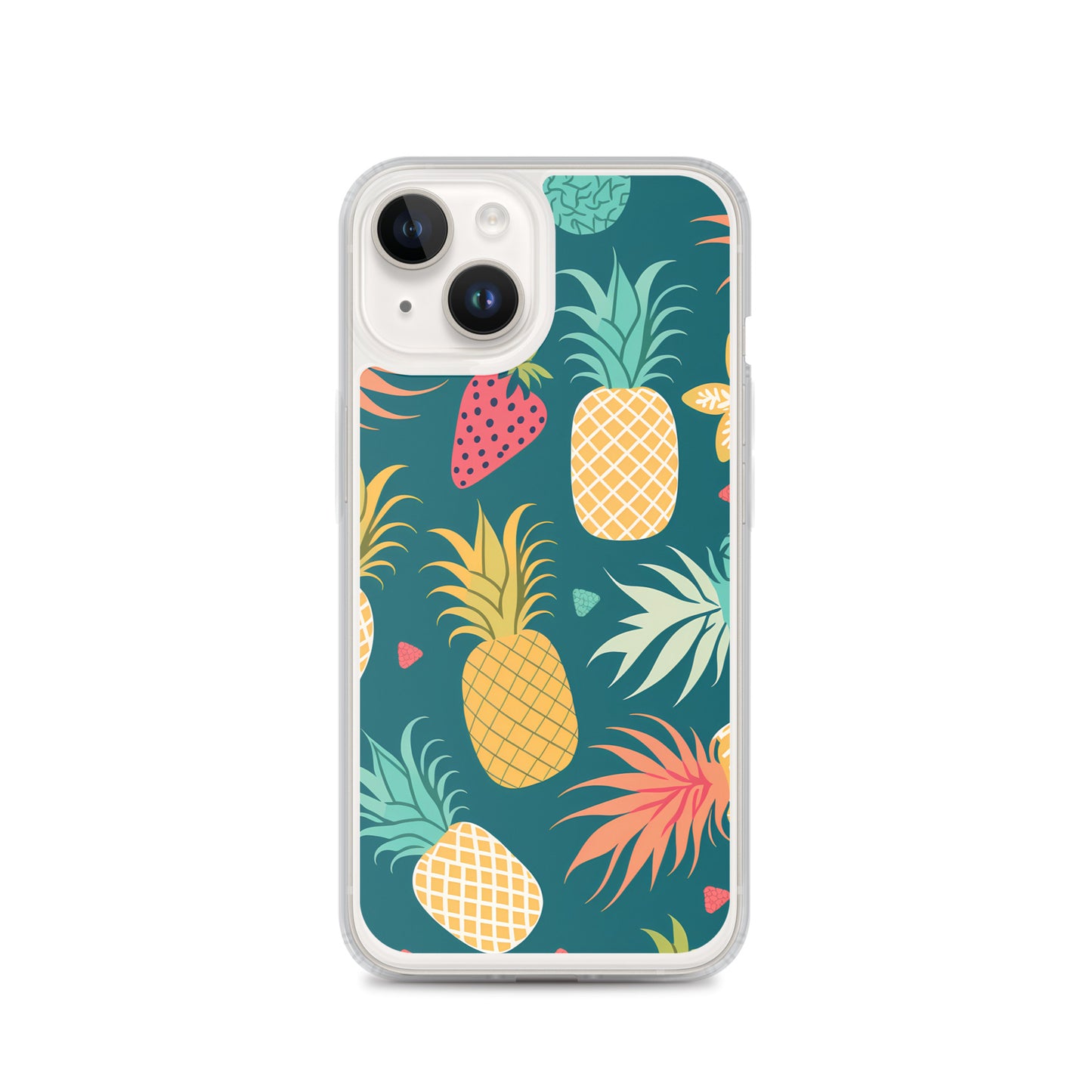 iPhone Case - Pineaples on Aqua