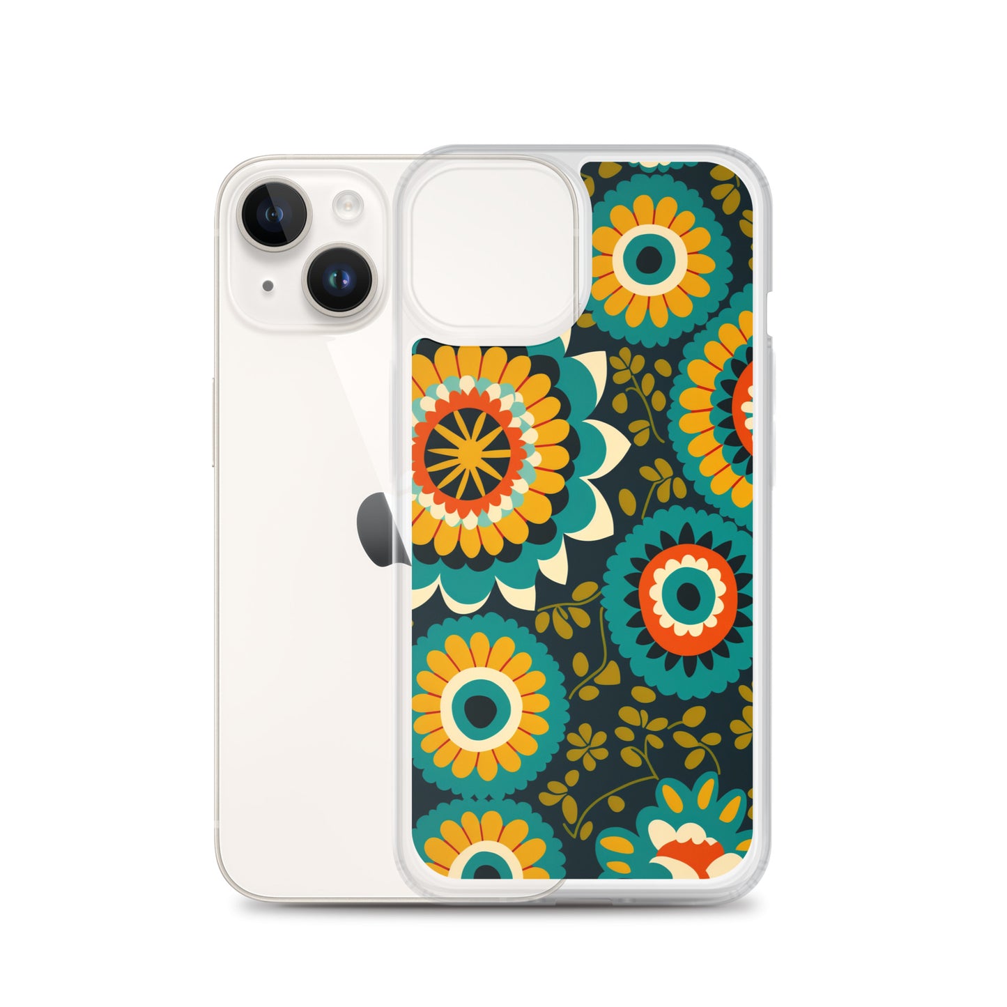 iPhone Case - Hints of Olive Floral Pattern