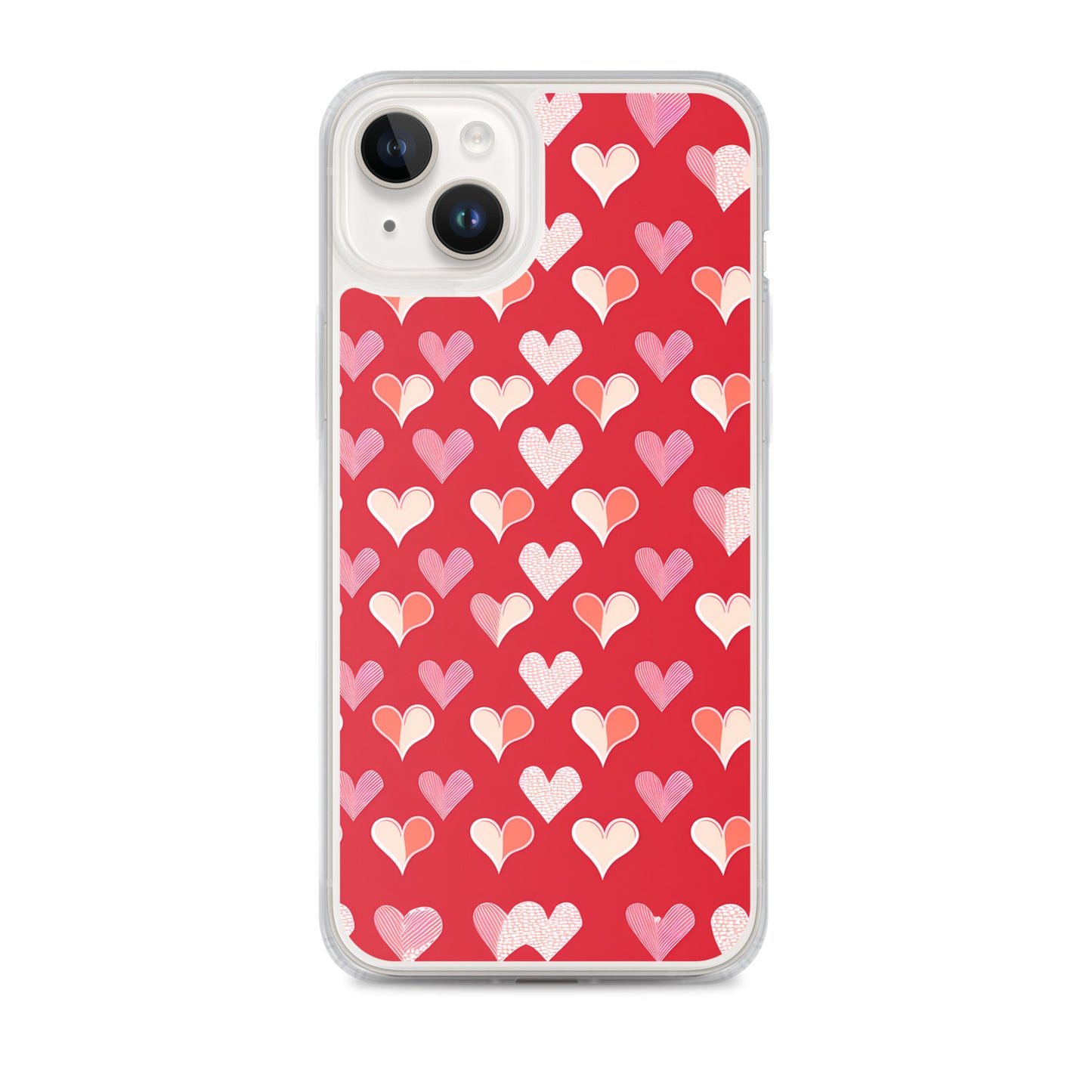 iPhone Case - Red and Pink Hearts