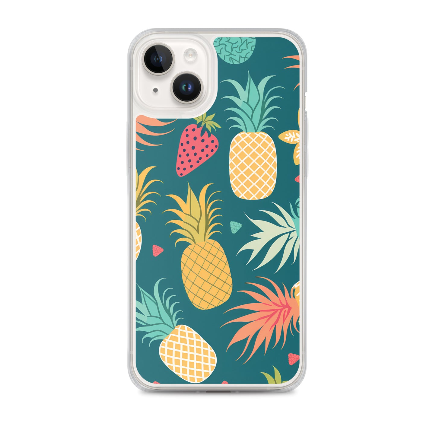 iPhone Case - Pineaples on Aqua