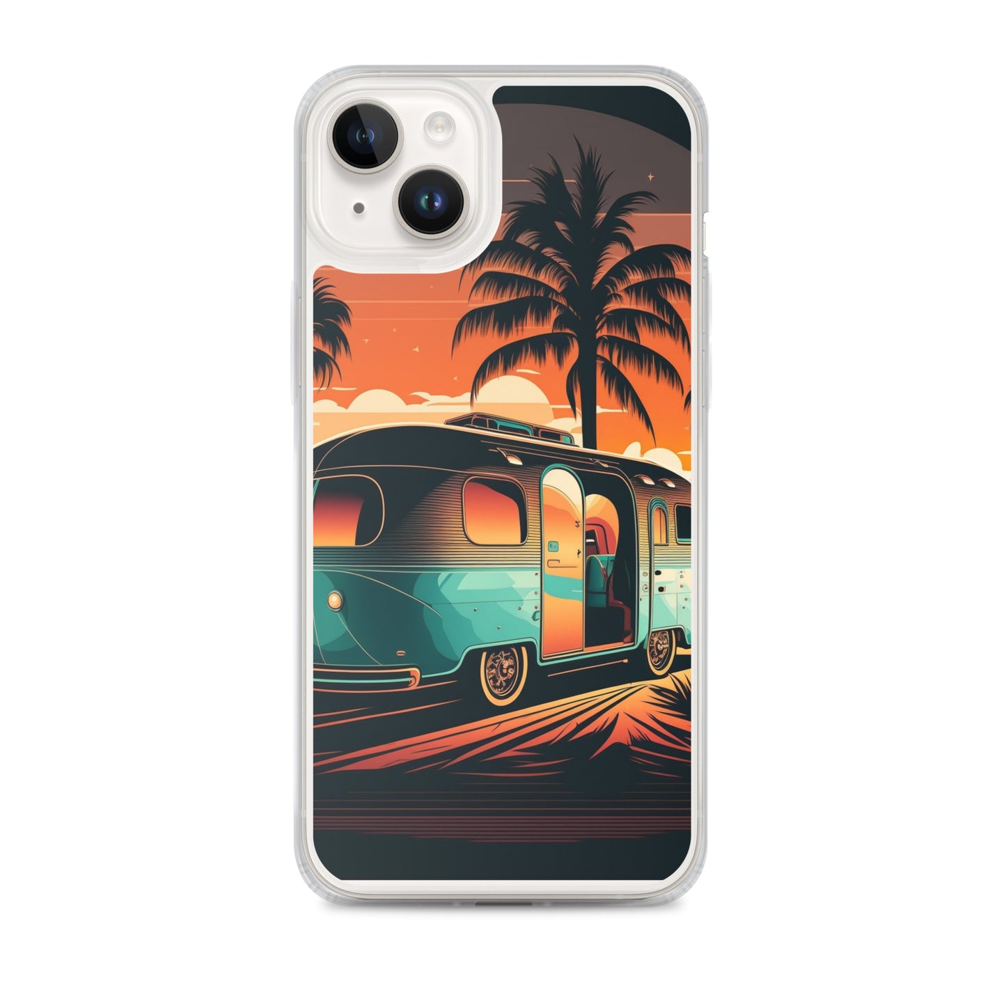 iPhone Case - Turquoise Camper at Beach Sunset